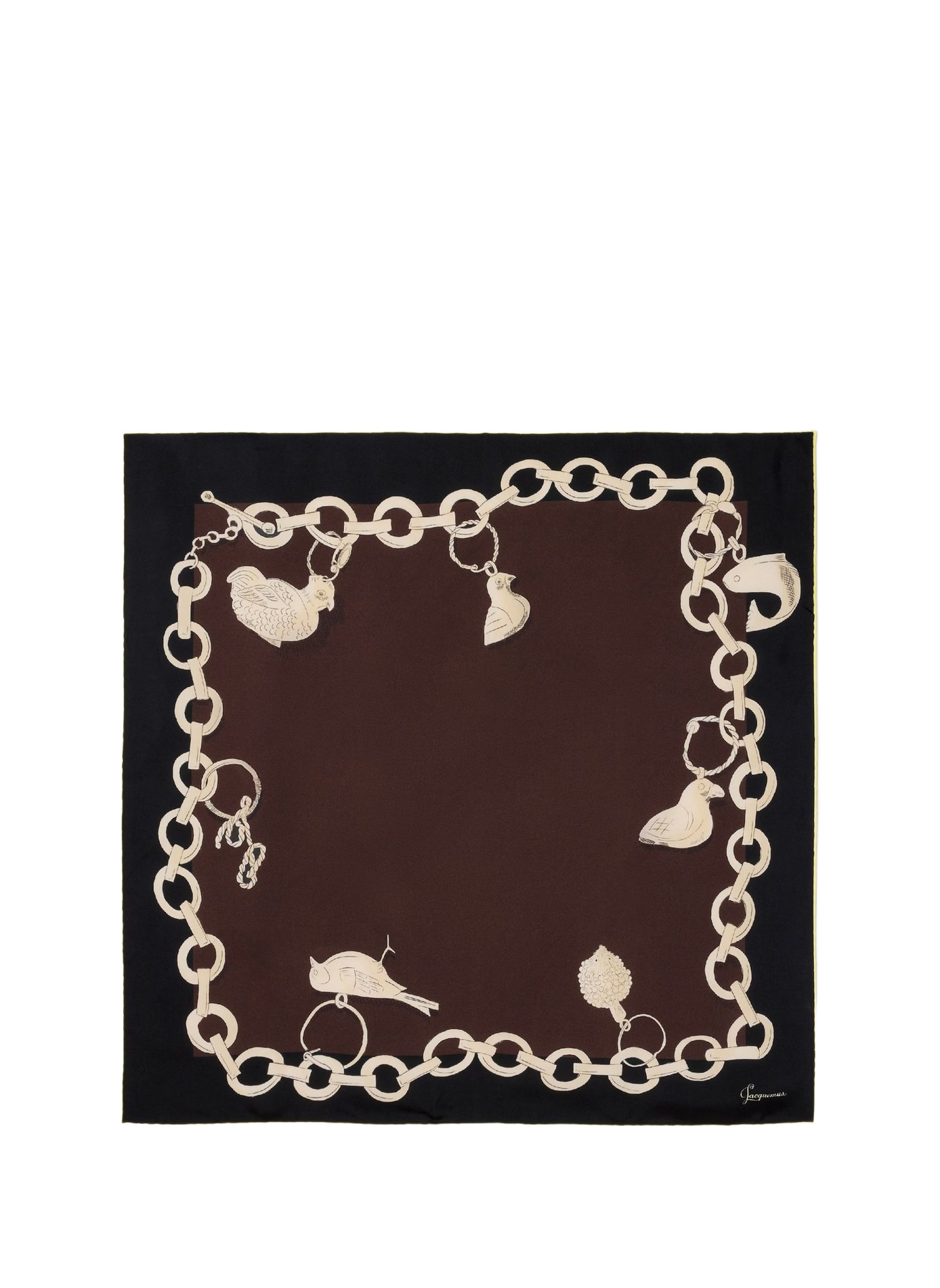 Le foulard Pampille en soie JACQUEMUS Multicolour