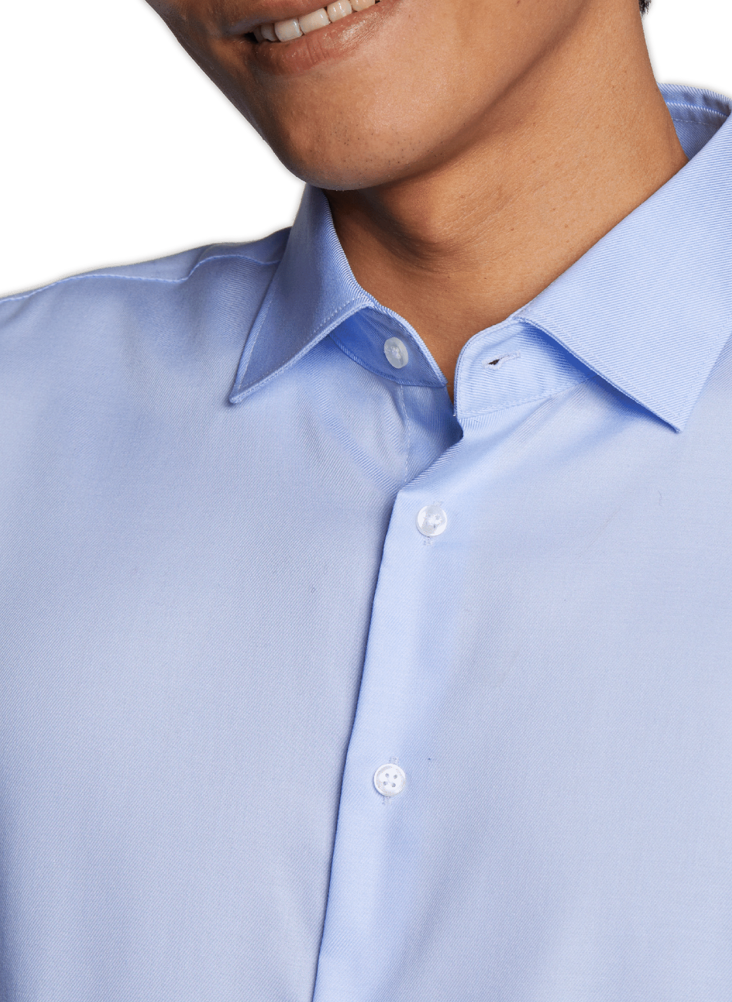 Slim fit overhemd zonder strijken SEIDENSTICKER Blauw