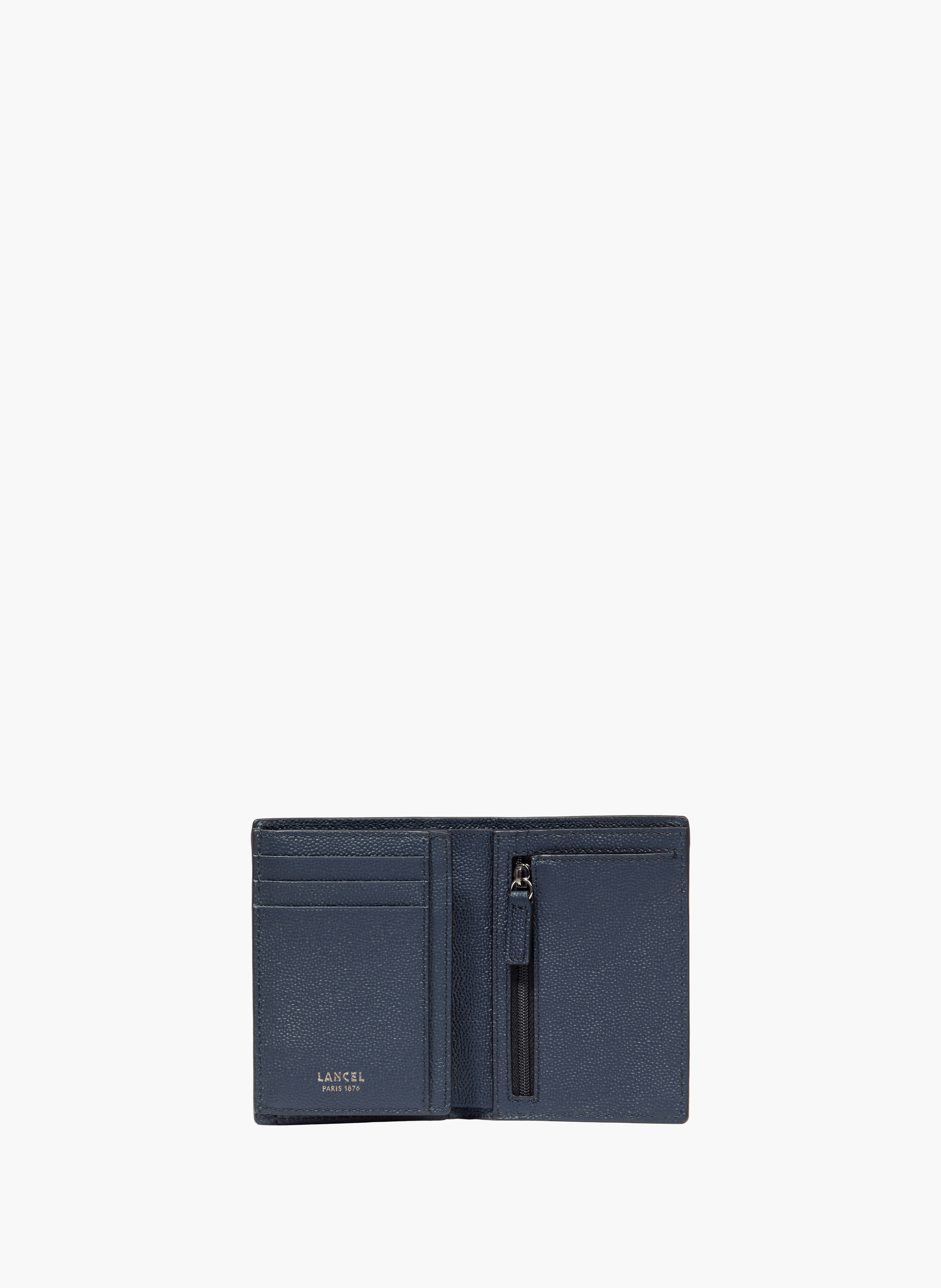 Europese portefeuille Charlie van Lancel in leer LANCEL Blauw