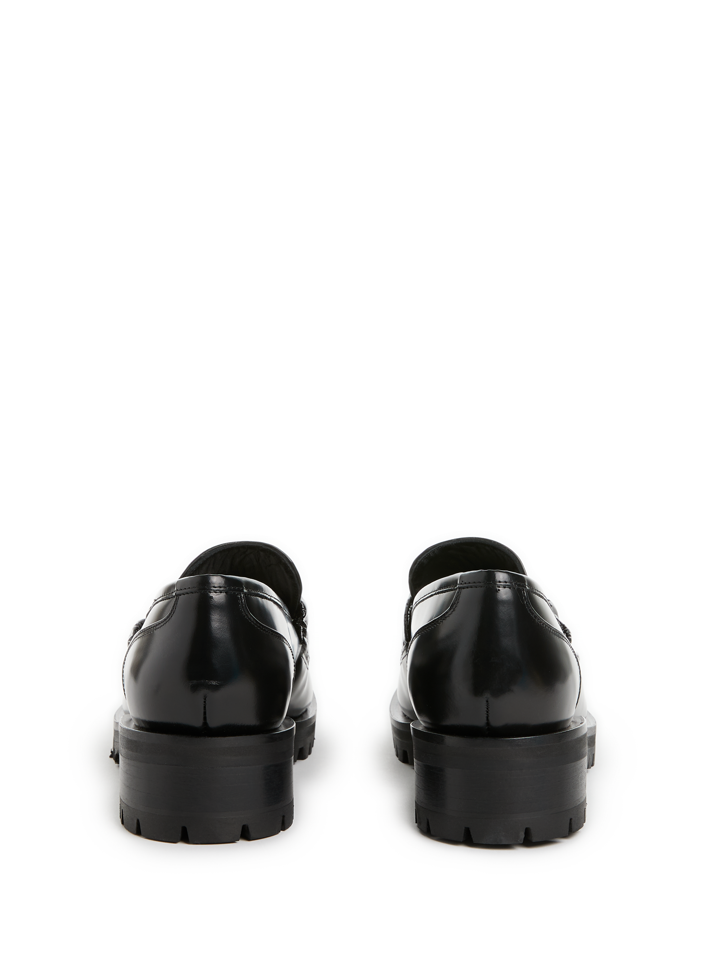 Calfskin leather loafers ELLEME Black