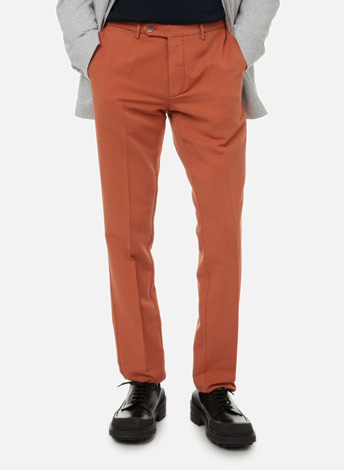 Cotton and linen trousers HACKETT
