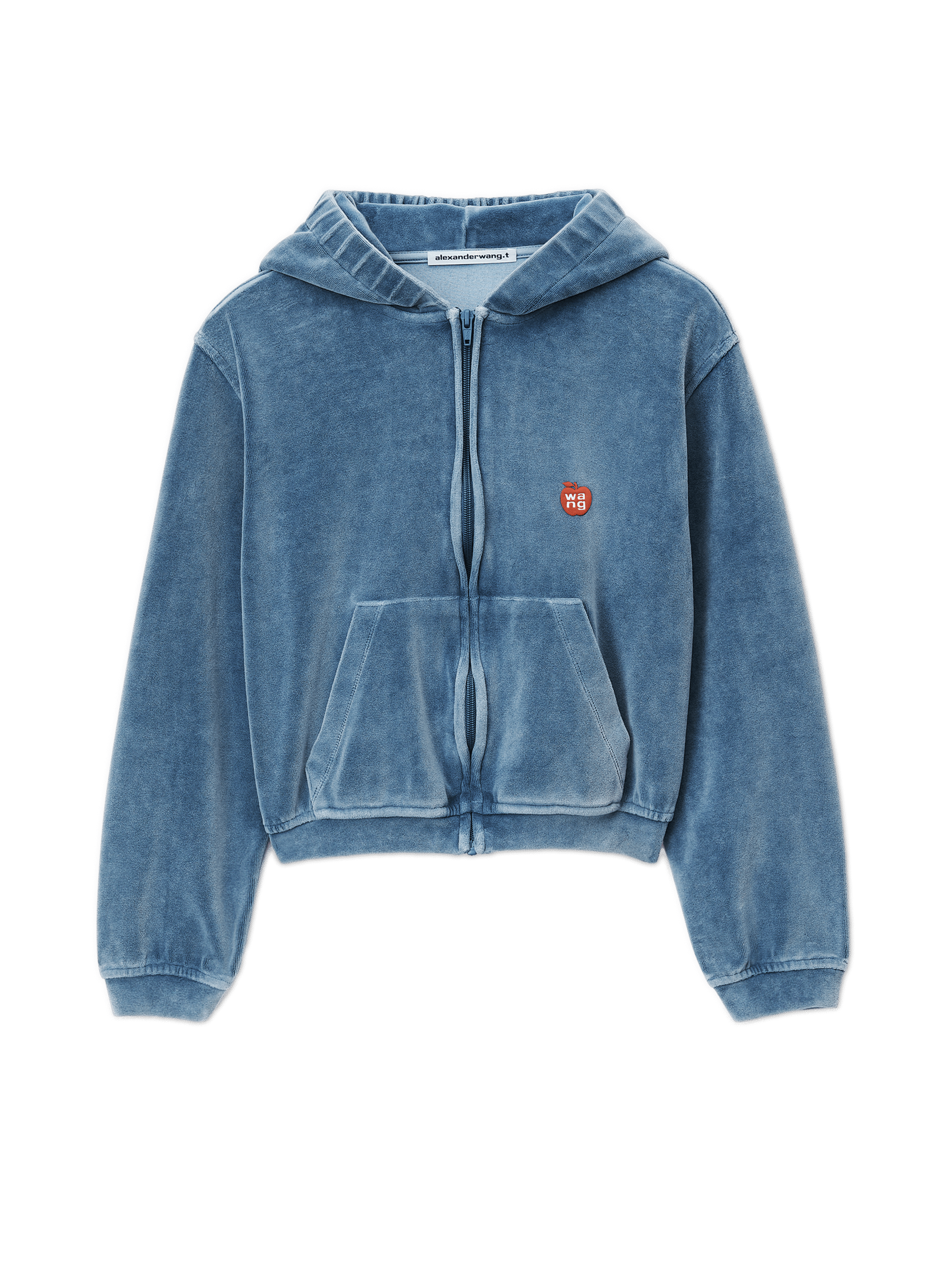 Hoodie en velours  ALEXANDER WANG Bleu