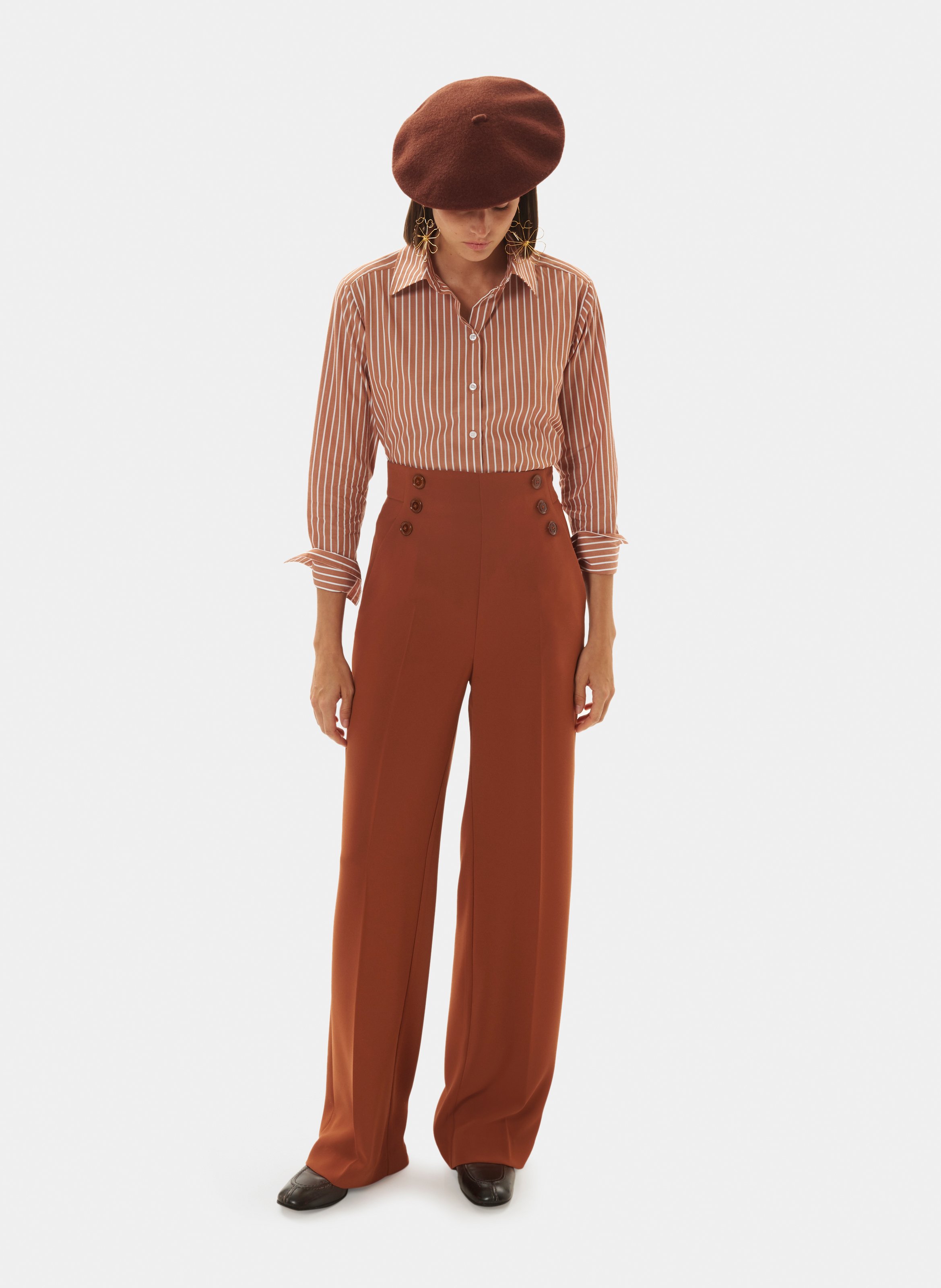 Pantalon pilar TARA JARMON Marron