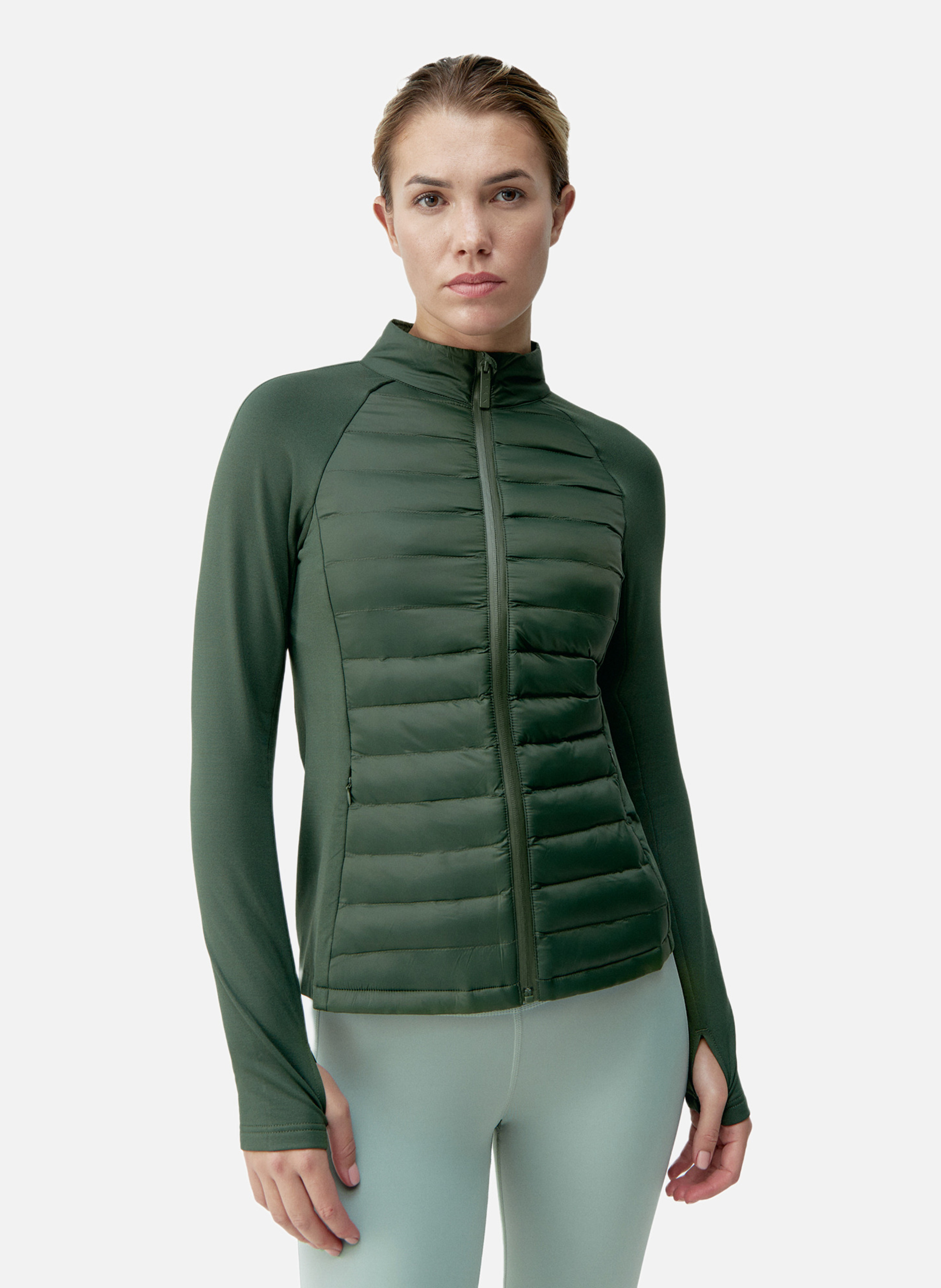 Veste de sport zippée performance athleisure zuri BORN LIVING YOGA Vert