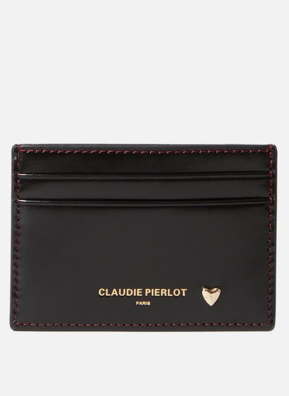 Porte-cartes en cuir Noir by CLAUDIE PIERLOT CLAUDIE PIERLOT Porte-cartes en cuir Noir