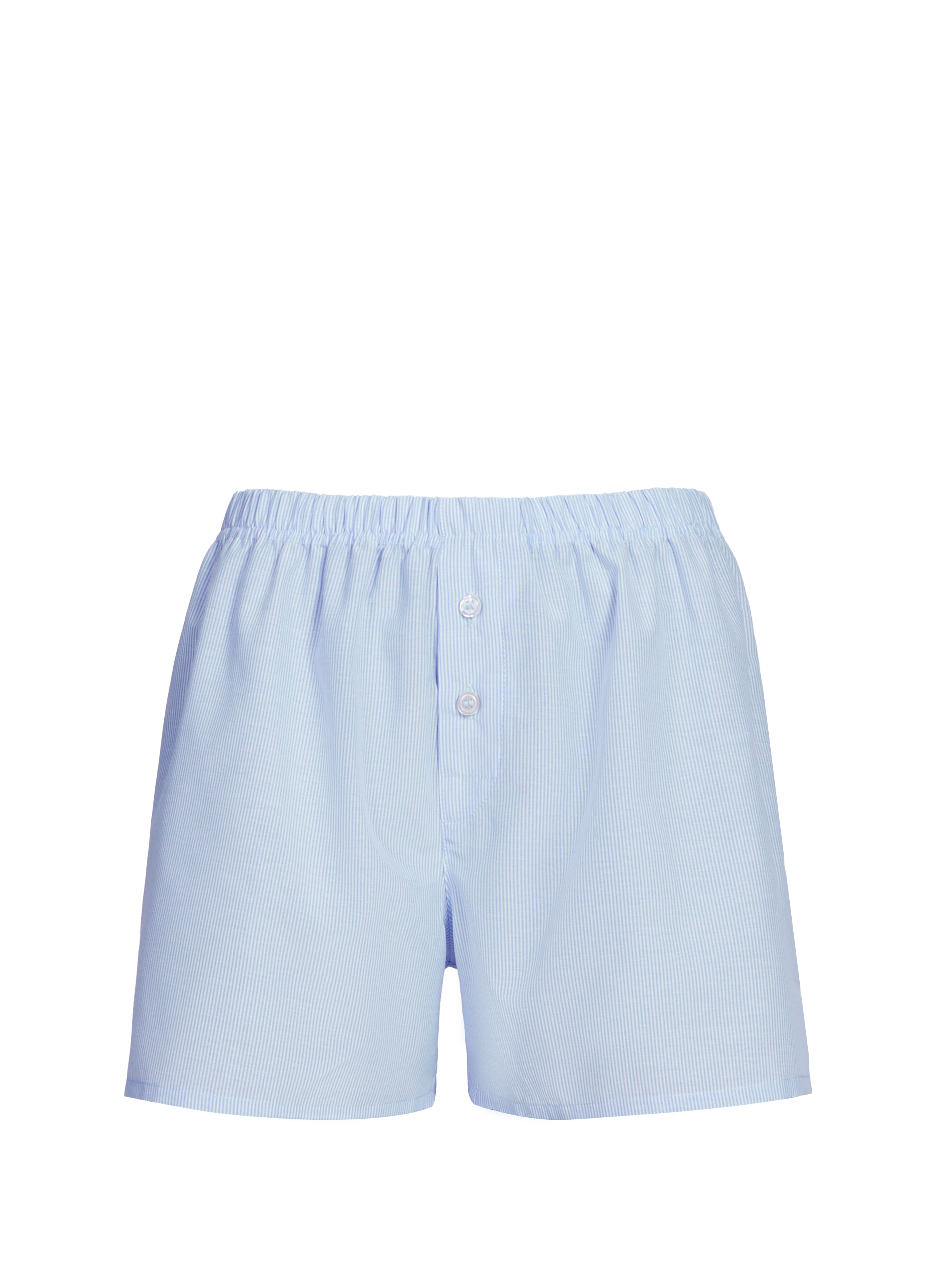 Short rayé en coton mélangé SAISON 1865 Bleu