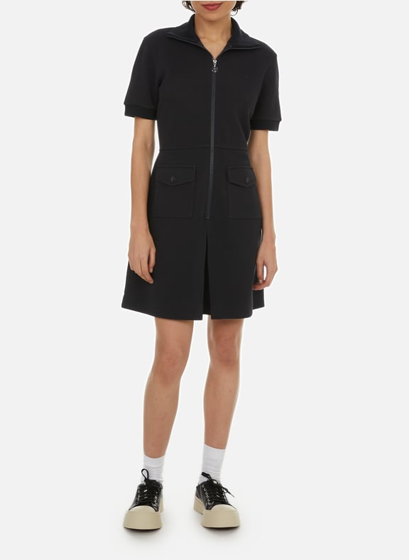 Robe courte à col montant Bleu by MONCLER MONCLER Robe courte à col montant Bleu