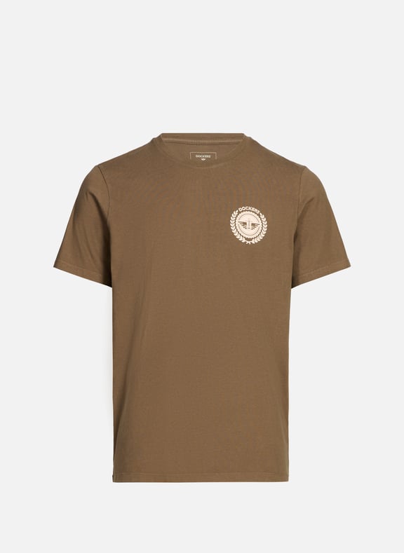 T-shirt à logo en coton Marron by DOCKERS DOCKERS T-shirt à logo en coton Marron