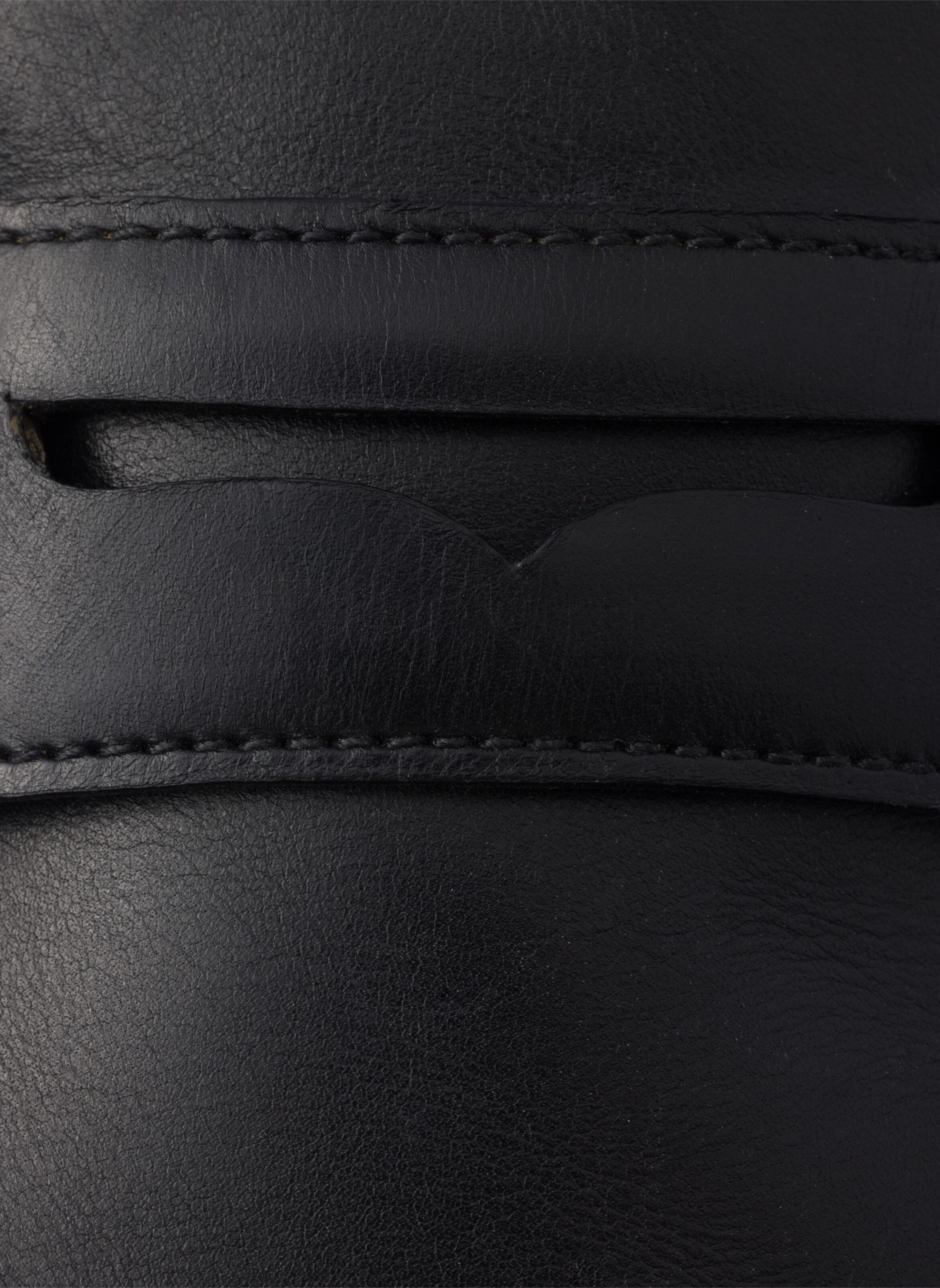 Mocassins shuffle en cuir effet vieilli PRADA Noir