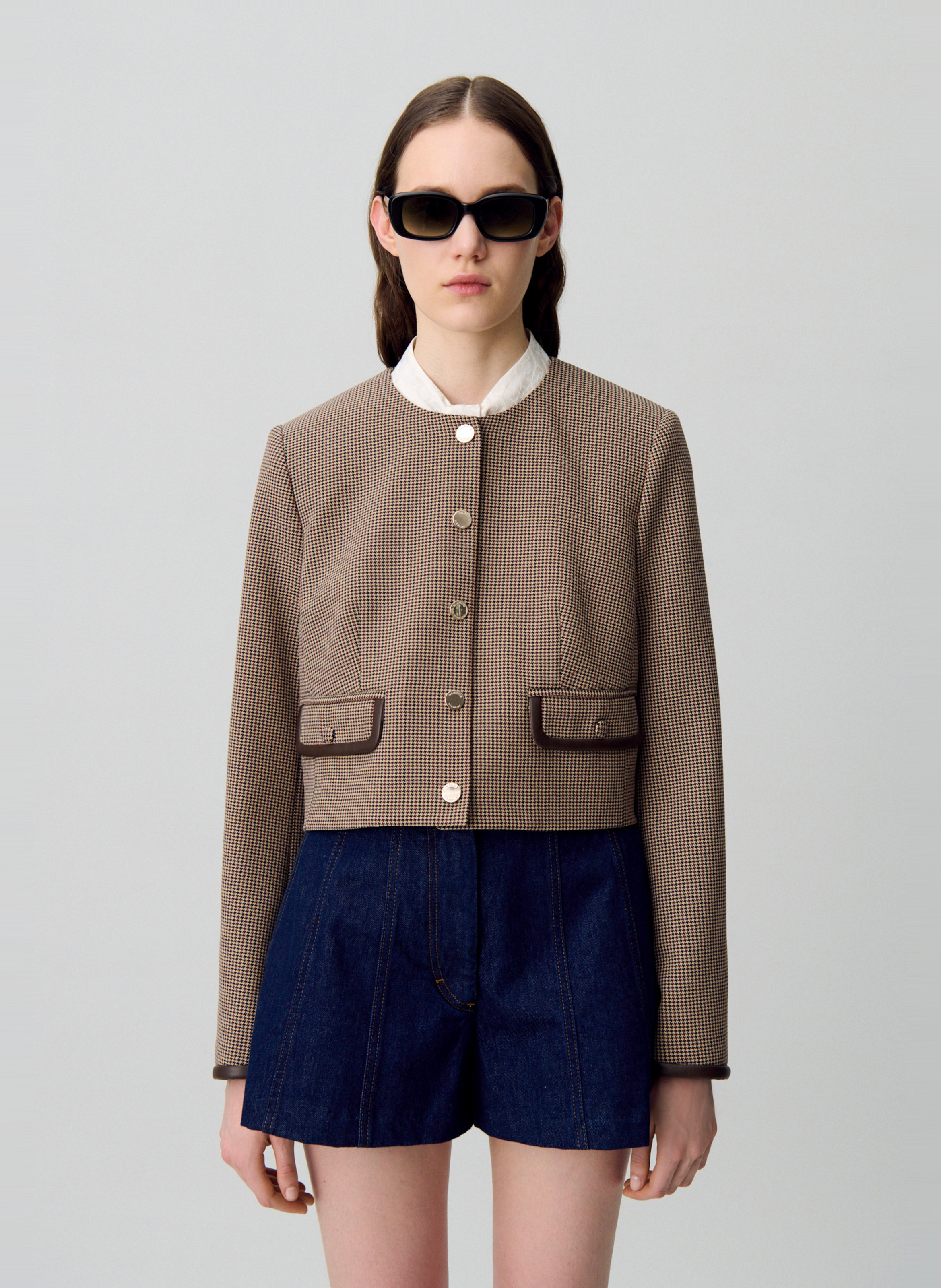 Veste droite col rond valeria CLAUDIE PIERLOT Multicolore