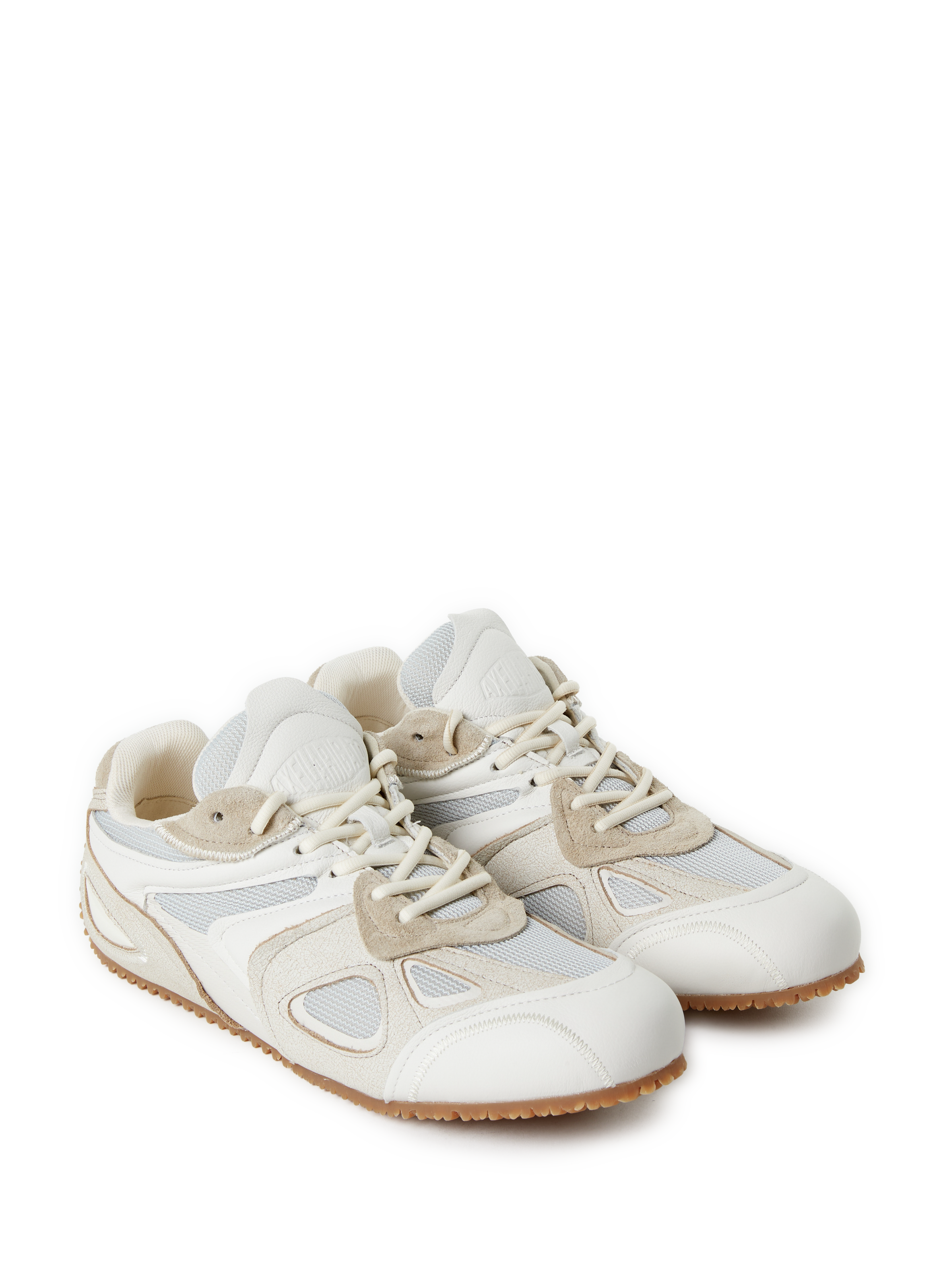 Multi-material leather sneakers AXEL ARIGATO Beige