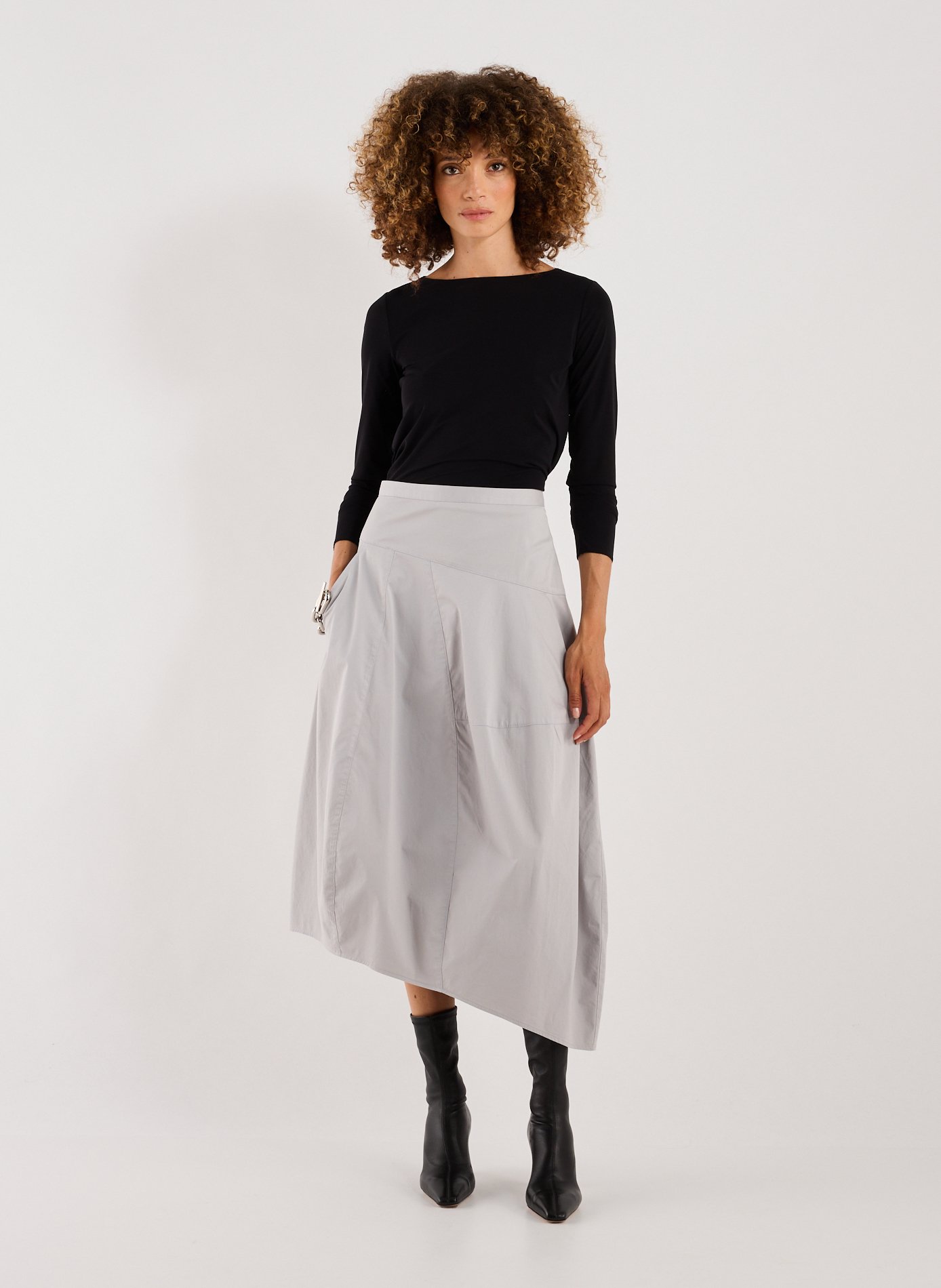 Flared skirt TIBI Grey