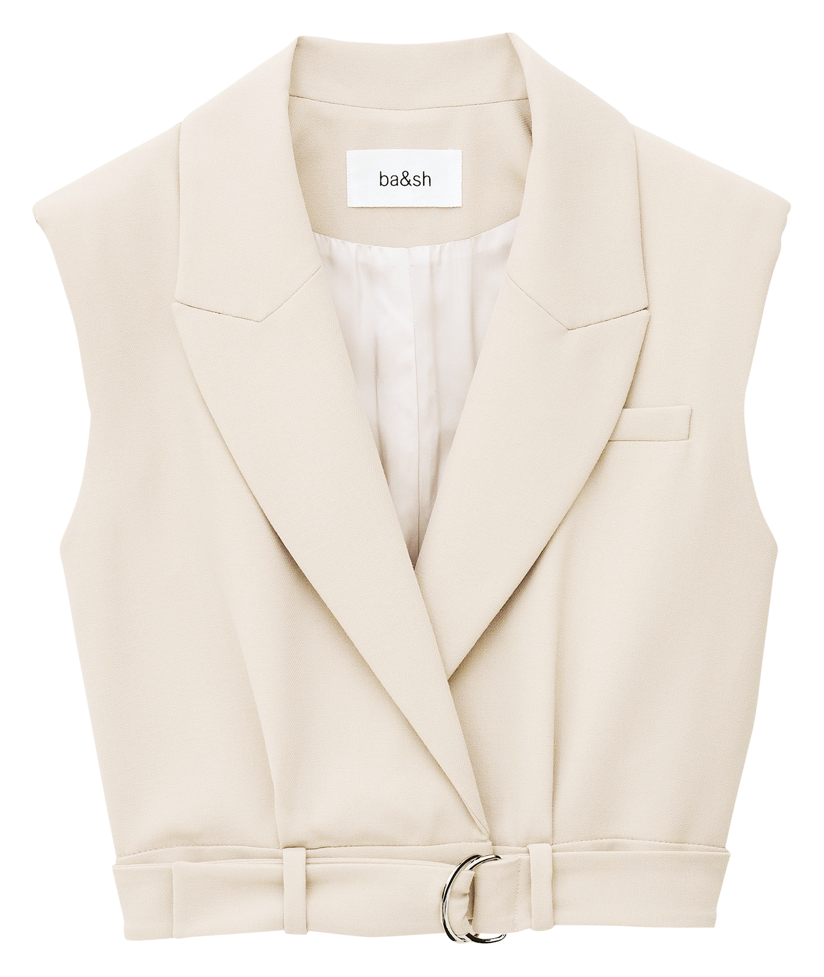 Top col tailleur nova Beige