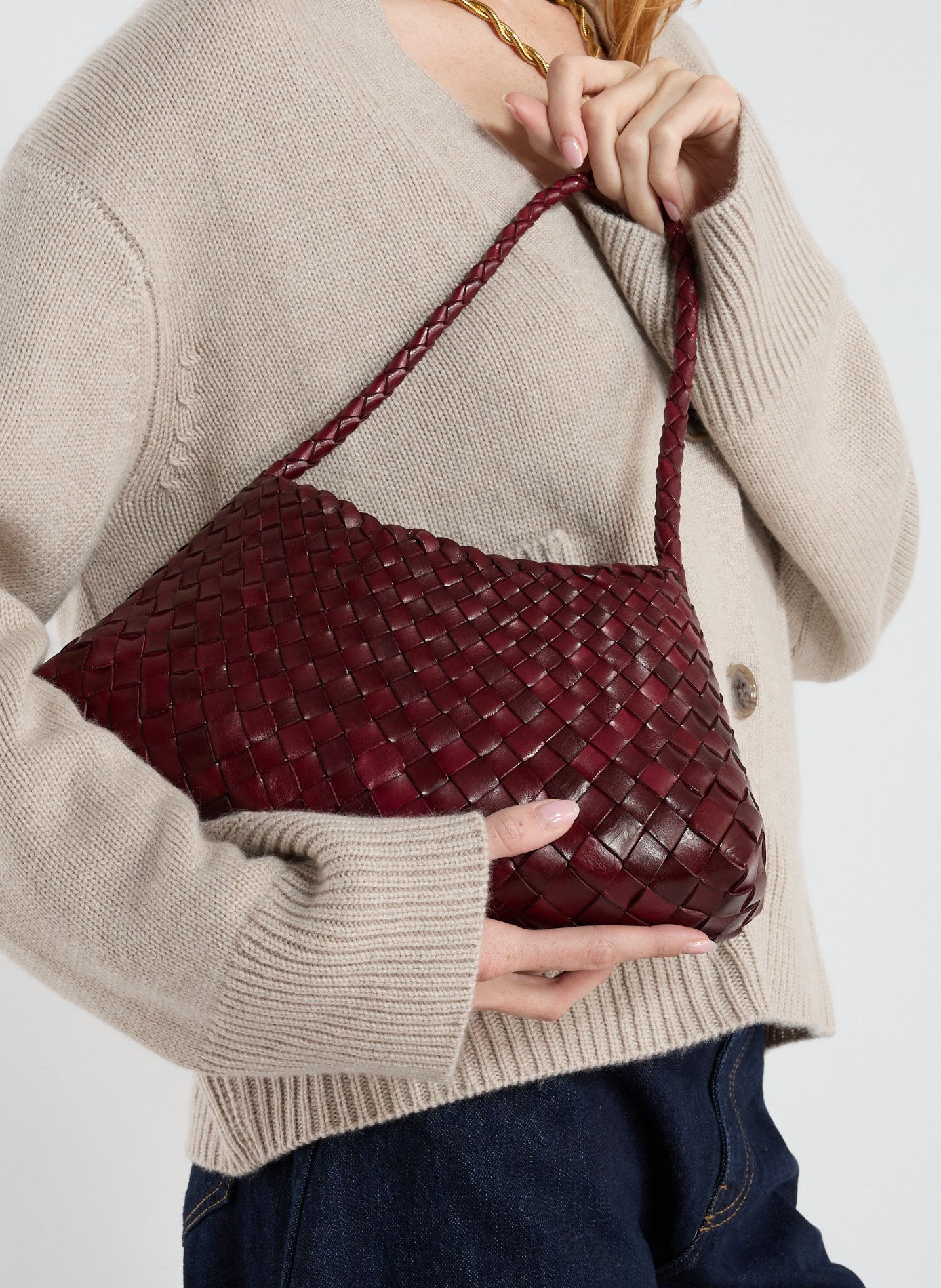 Sac à main Rosanna en cuir  DRAGON DIFFUSION Rouge