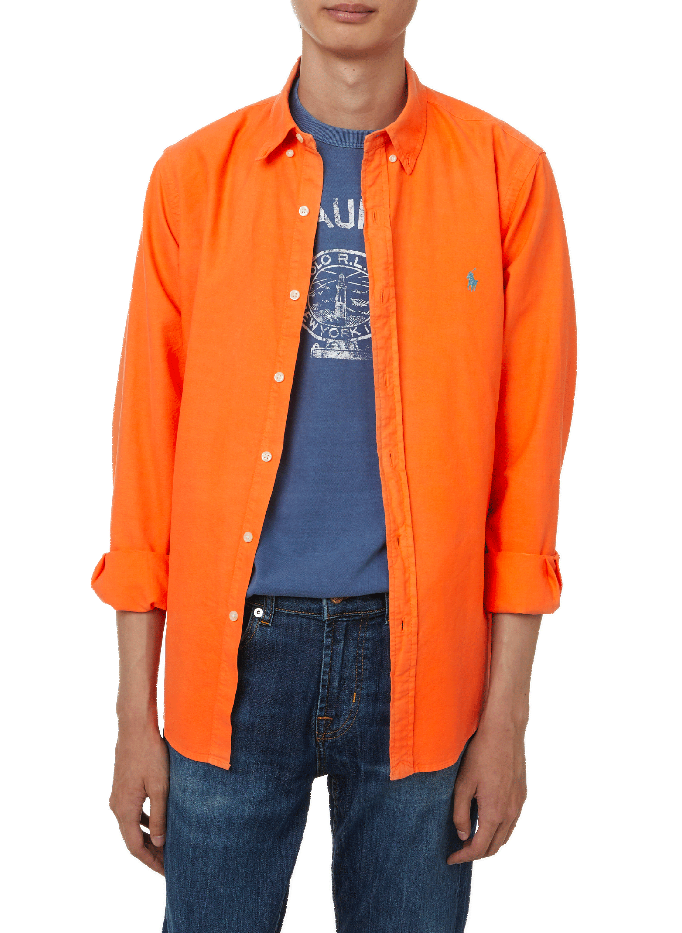 POLO RALPH LAUREN Chemise en coton Orange
