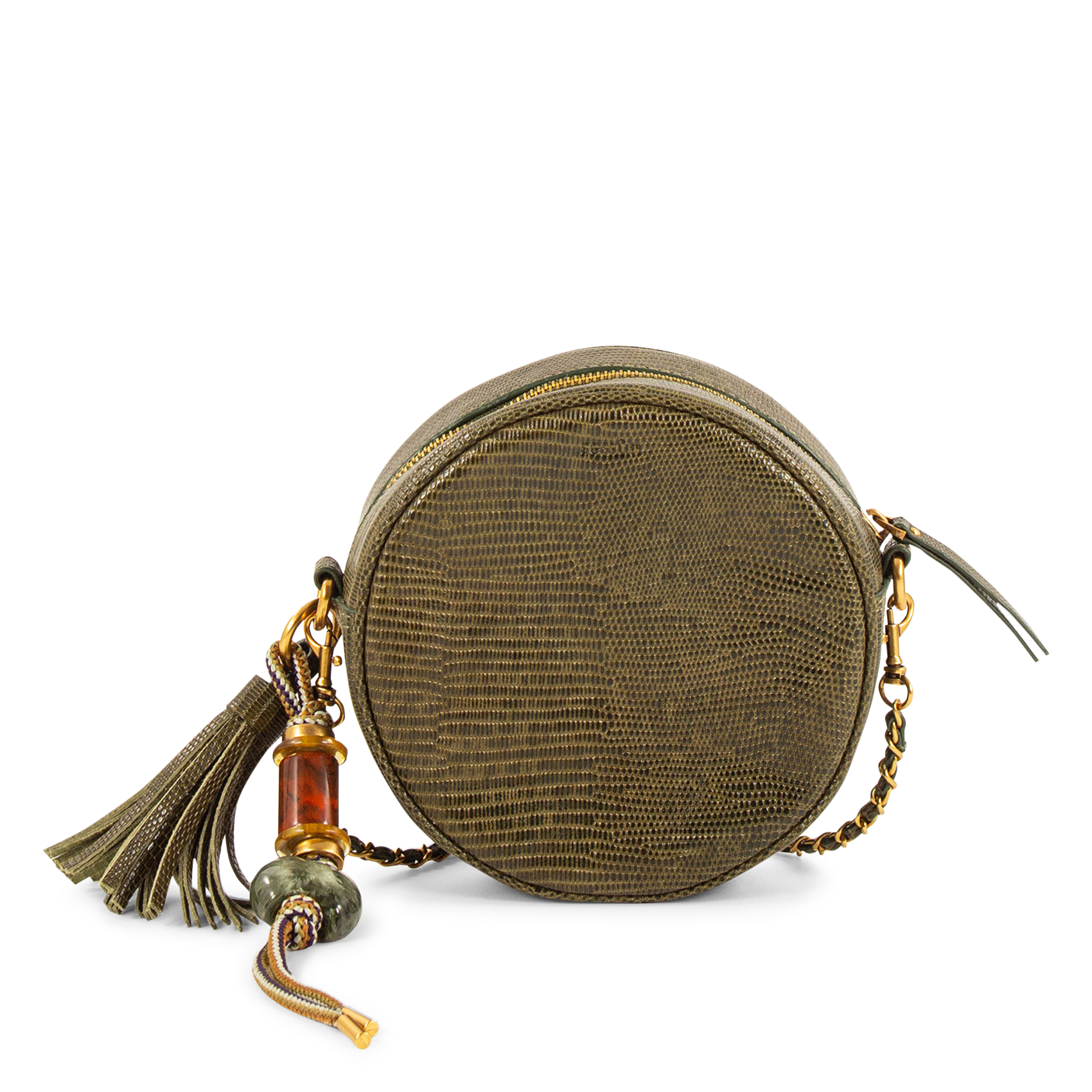 Sac bandoulière en cuir roundy bag SESSUN Vert