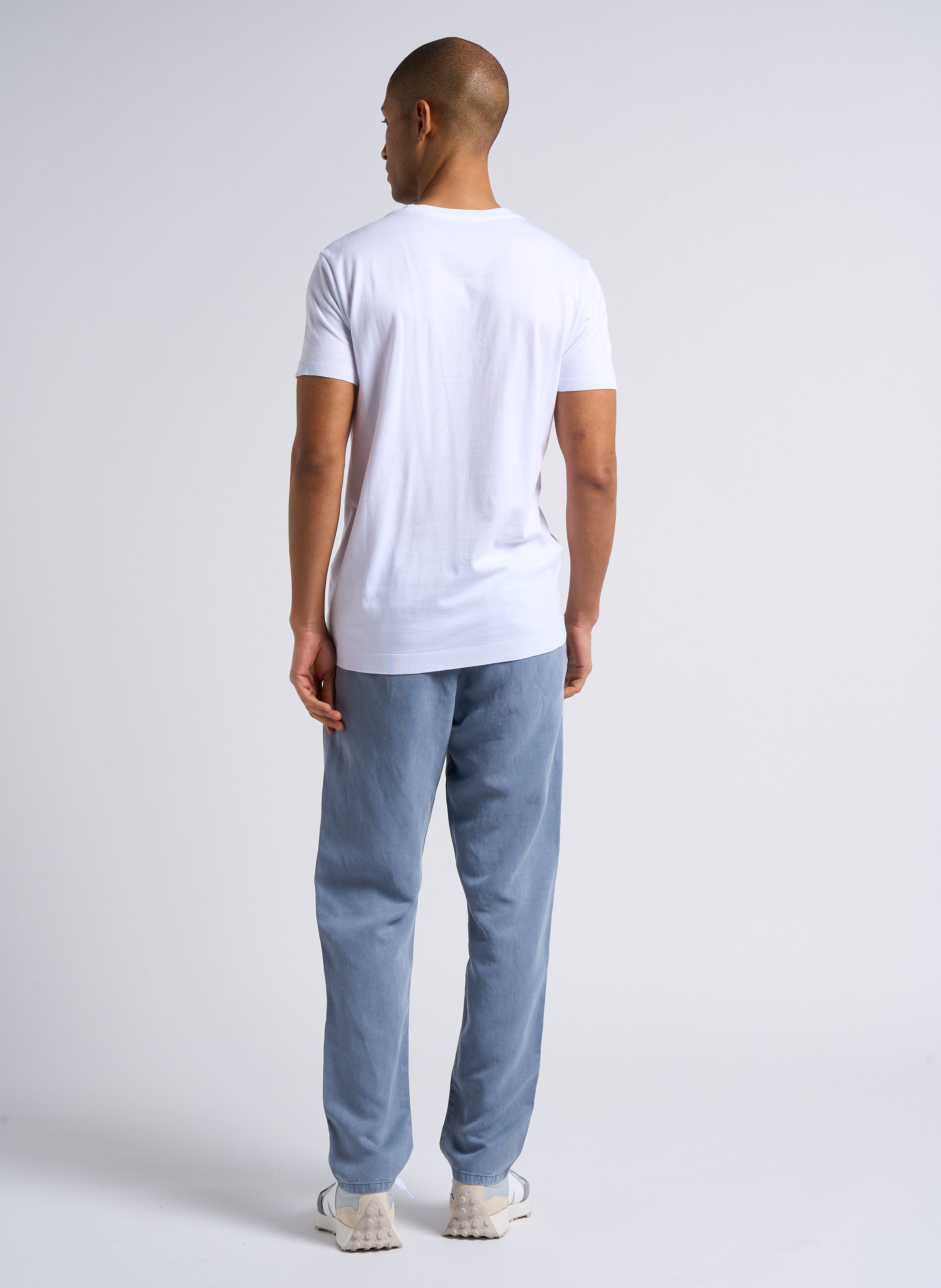 Tee-shirt col rond en coton mélangé IKKS Blanc