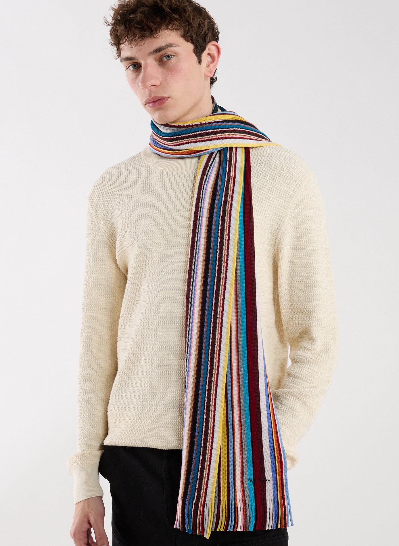 Merino wool scarf PAUL SMITH Multicolour