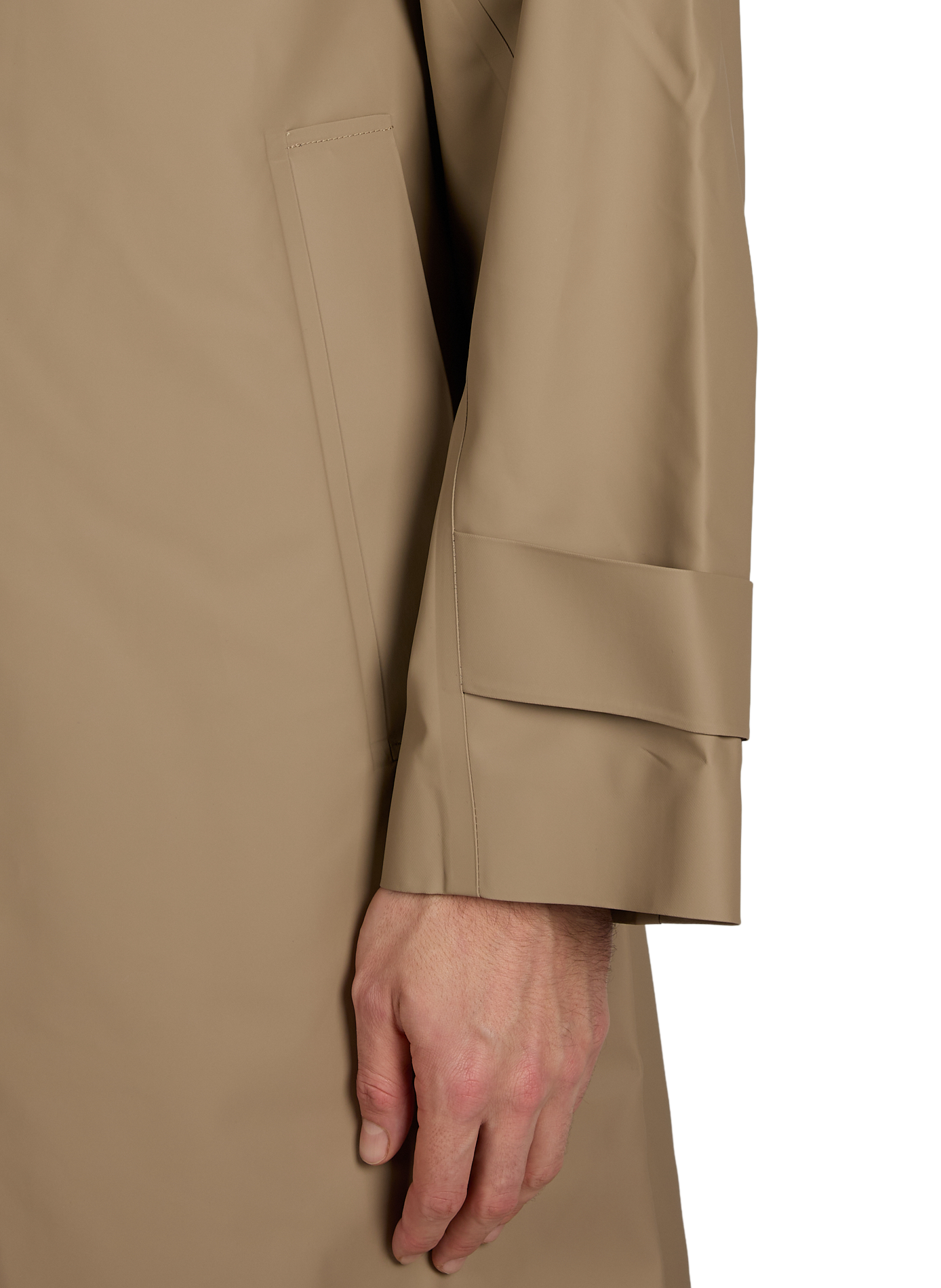 Printed straight raincoat RAINS Beige