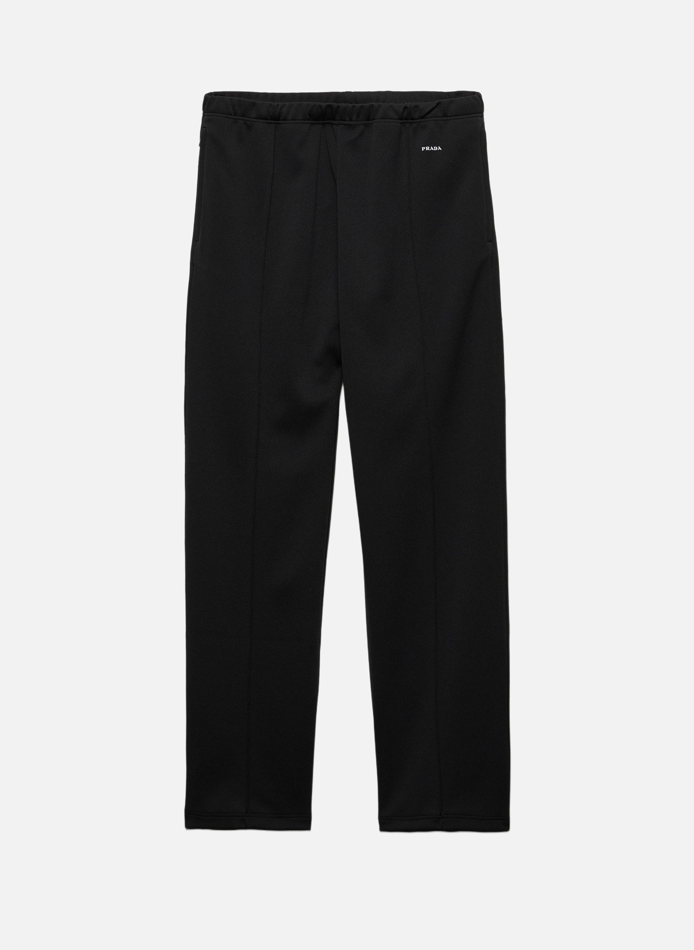 Pantalon en jersey technique PRADA Noir
