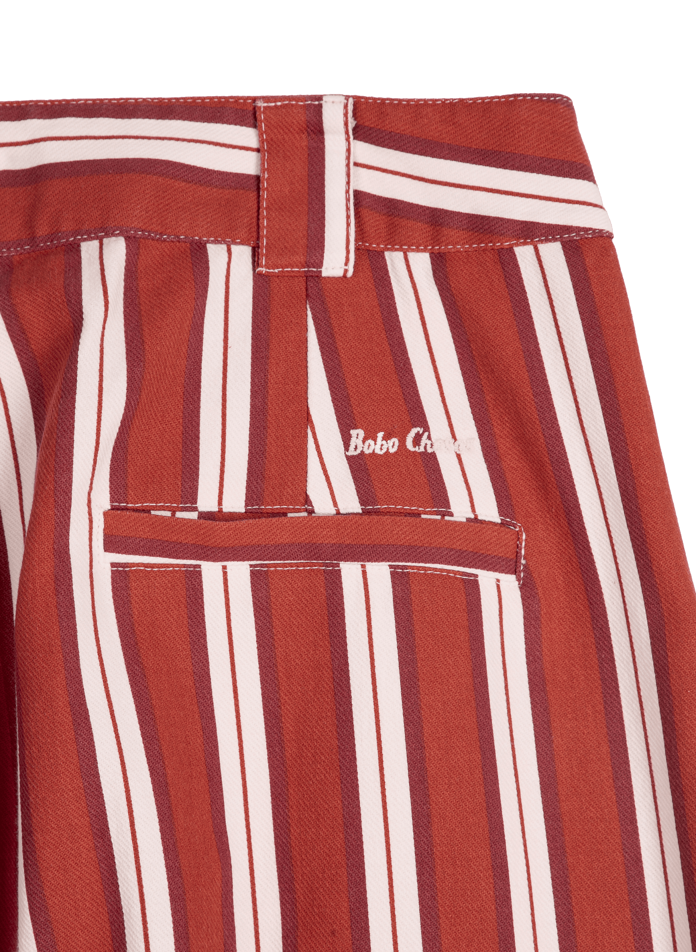 Pantalon droit à rayures en coton BOBO CHOSES Multicolore