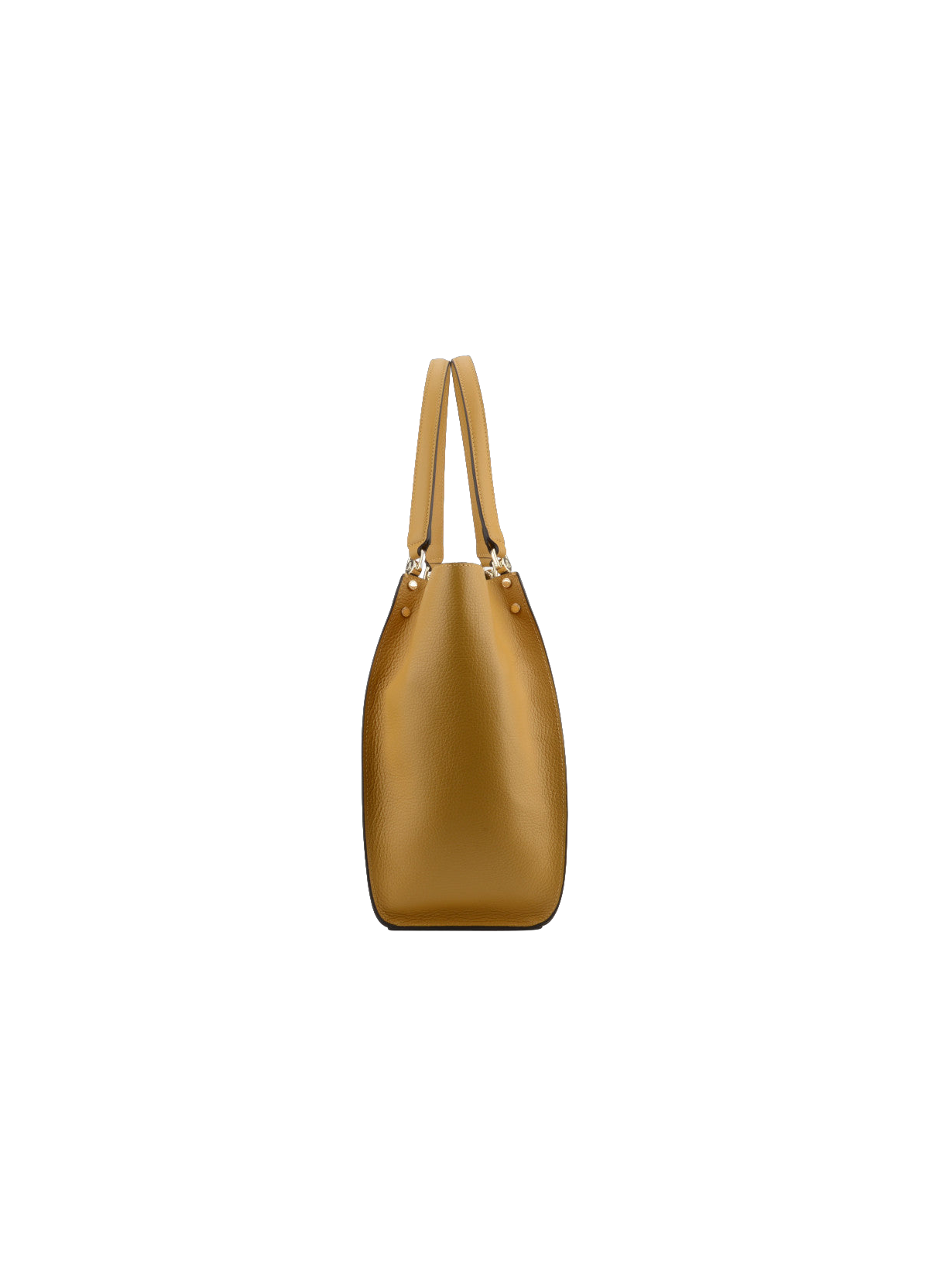 Hebdo | Sac PM en cuir de veau grainé POURCHET Jaune