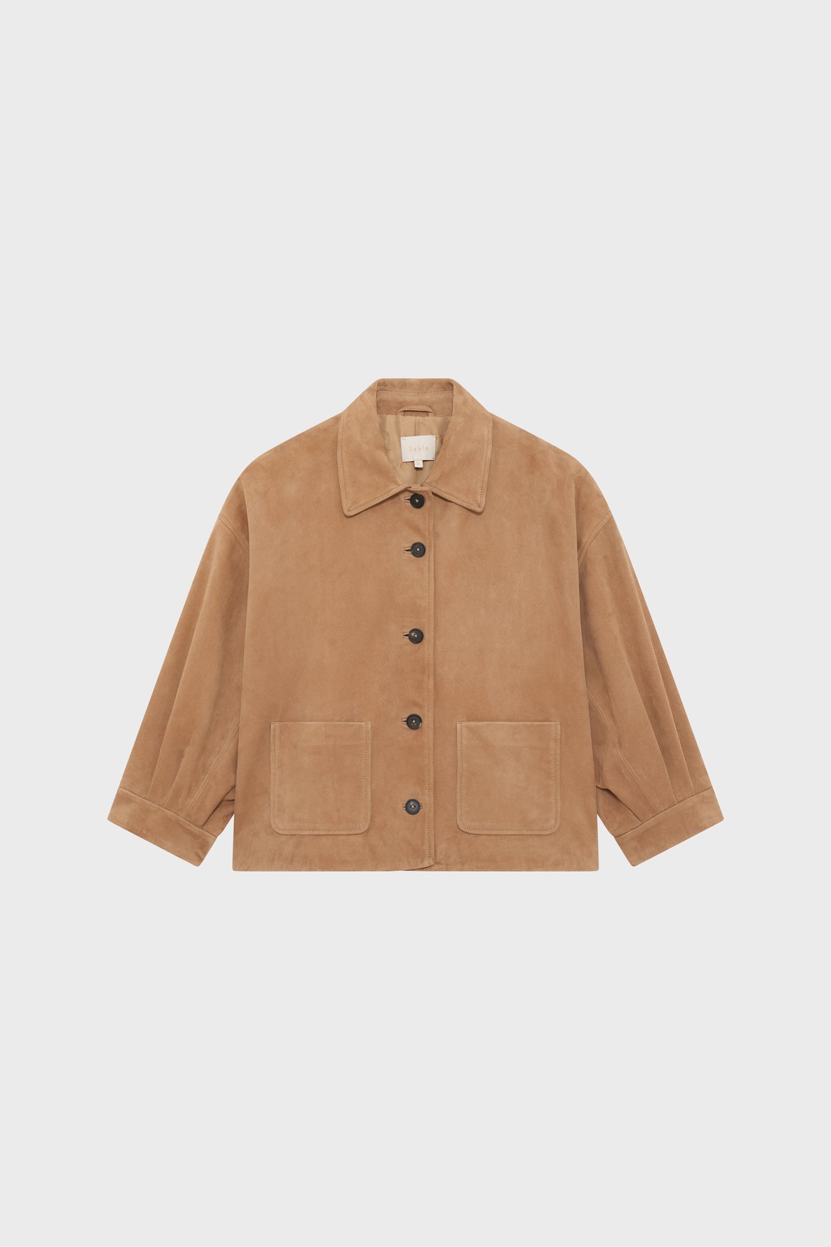 Surchemise en cuir velours - jeanne PABLO Beige