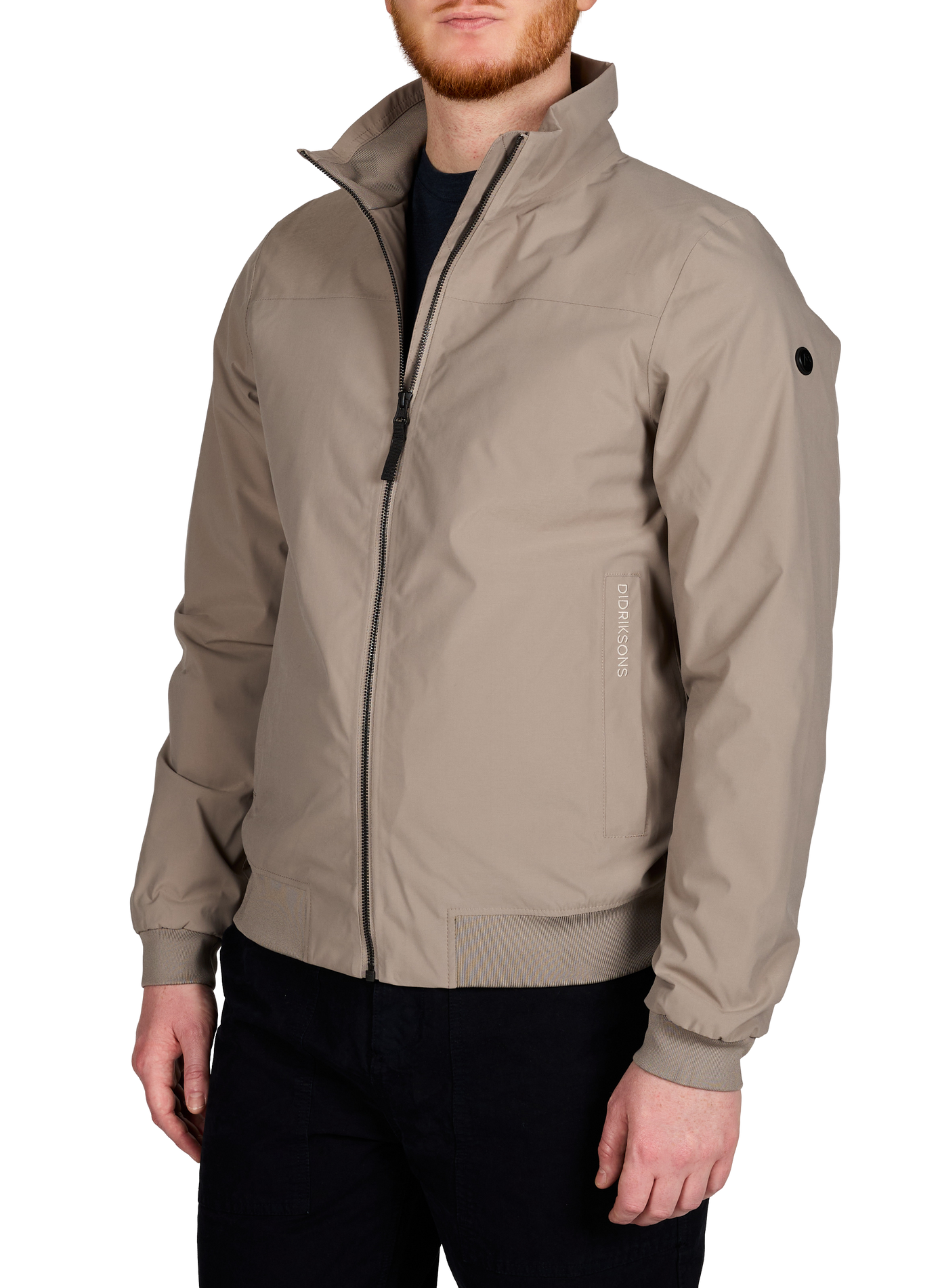 Veste ajustée à col montant DIDRIKSONS Marron