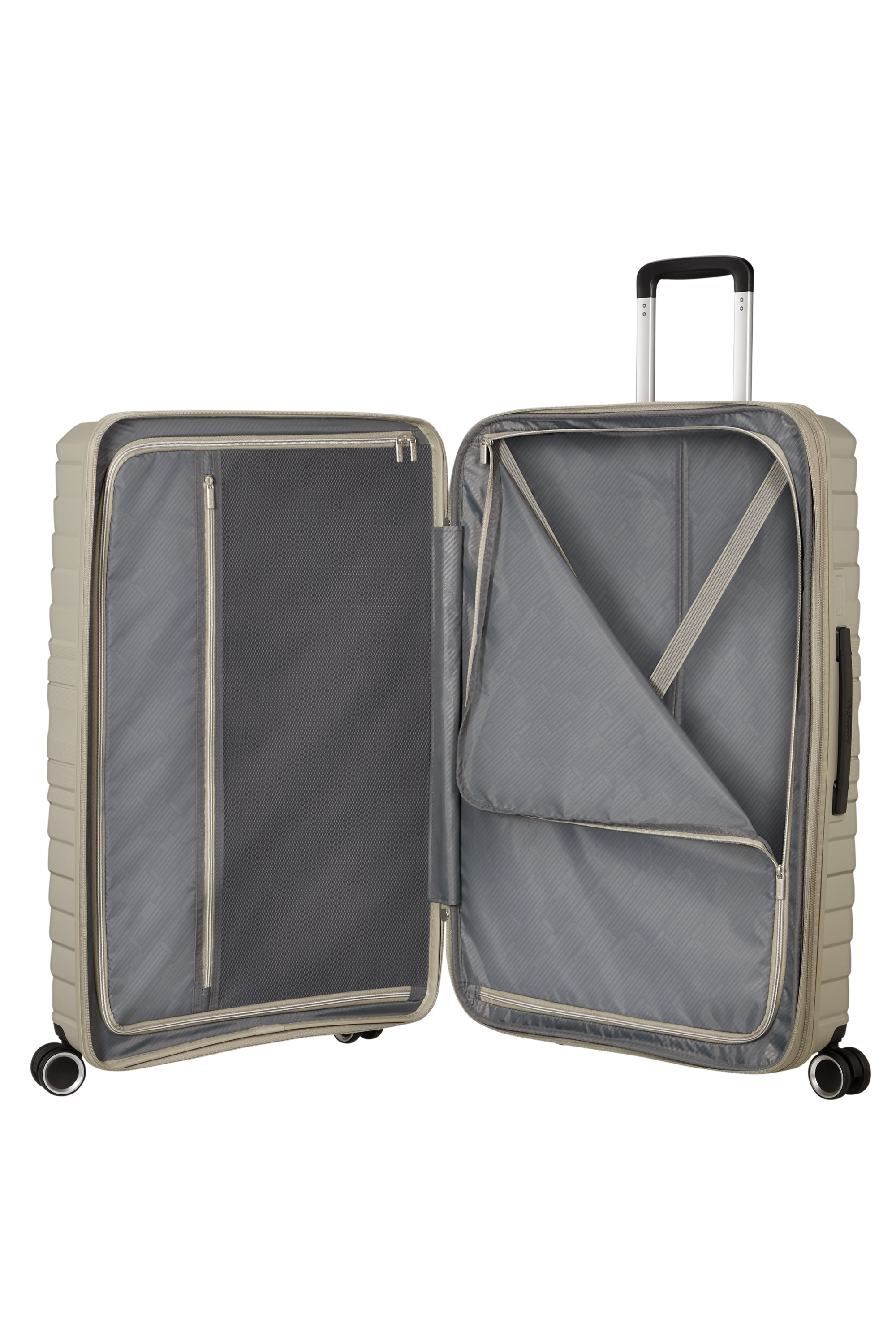 Flytwist valise 4 roues taille l AMERICAN TOURISTER Beige