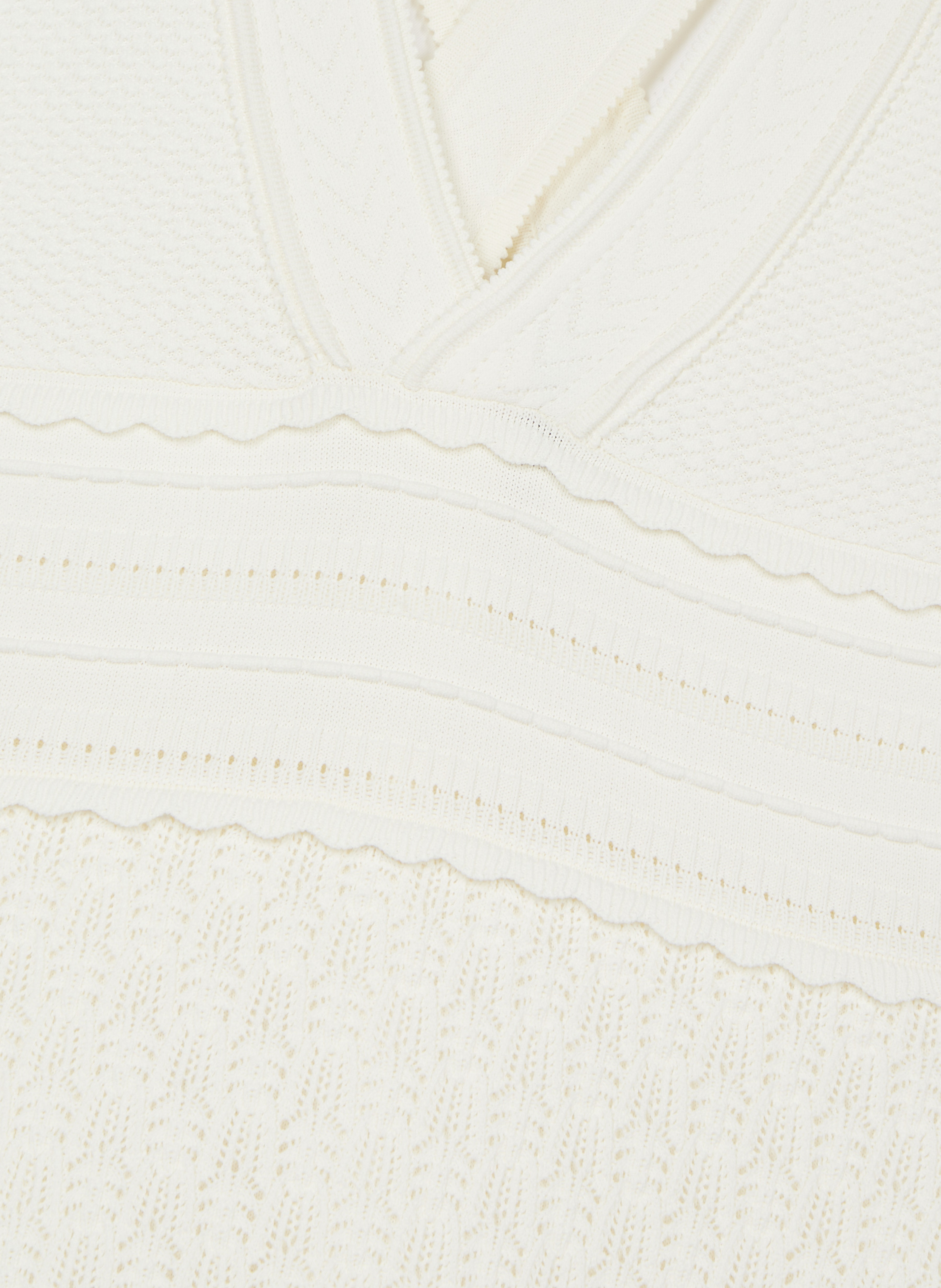 Robe dos croisé en maille ajourée THE KOOPLES Beige