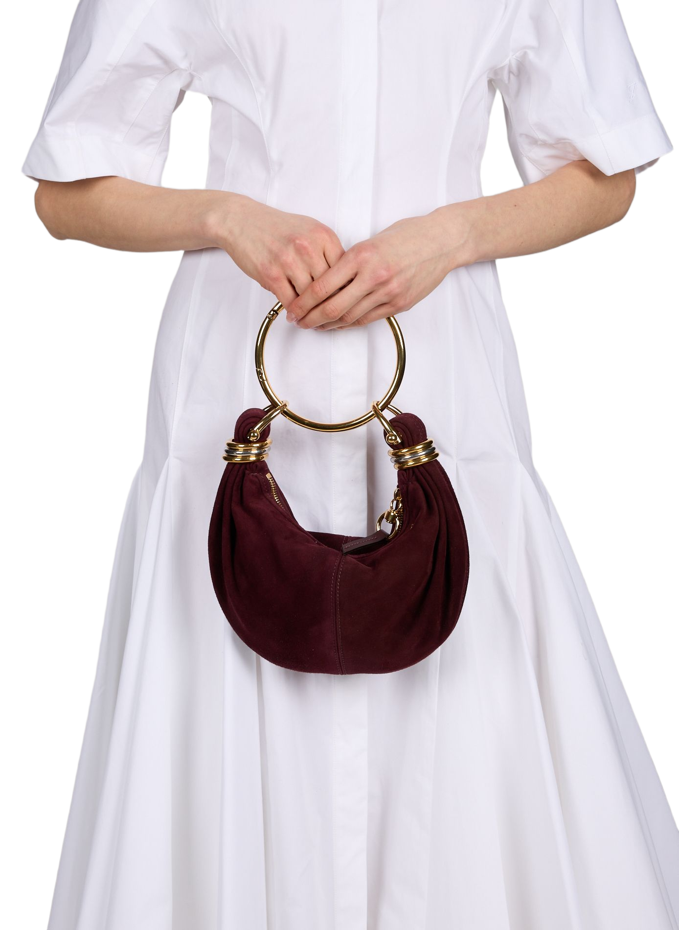 Mini handbag Goat leather wrist strap CHLOÉ Red