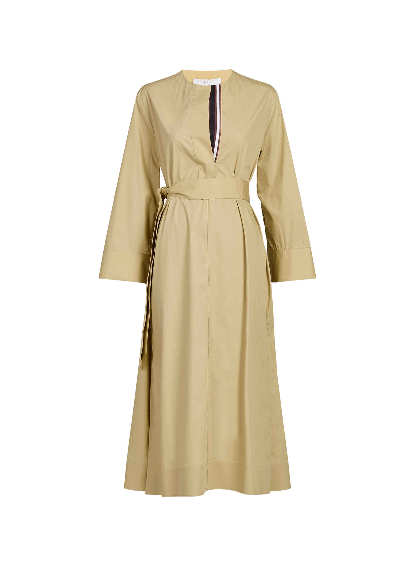 Loose long cotton dress TELA Beige