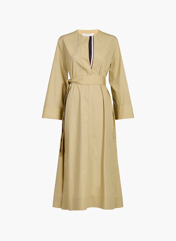 Loose long cotton dress Beige Tela - Women | Printemps.com Loose long cotton dress Beige Tela - Women | Printemps.com
