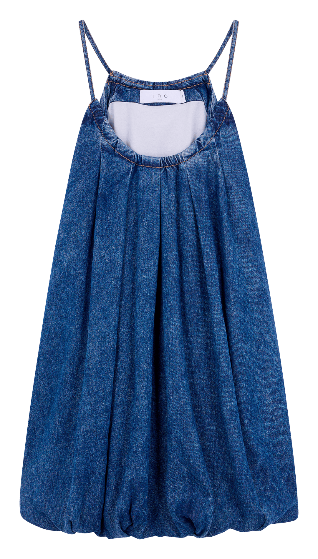Robe courte col rond en coton justina IRO Bleu