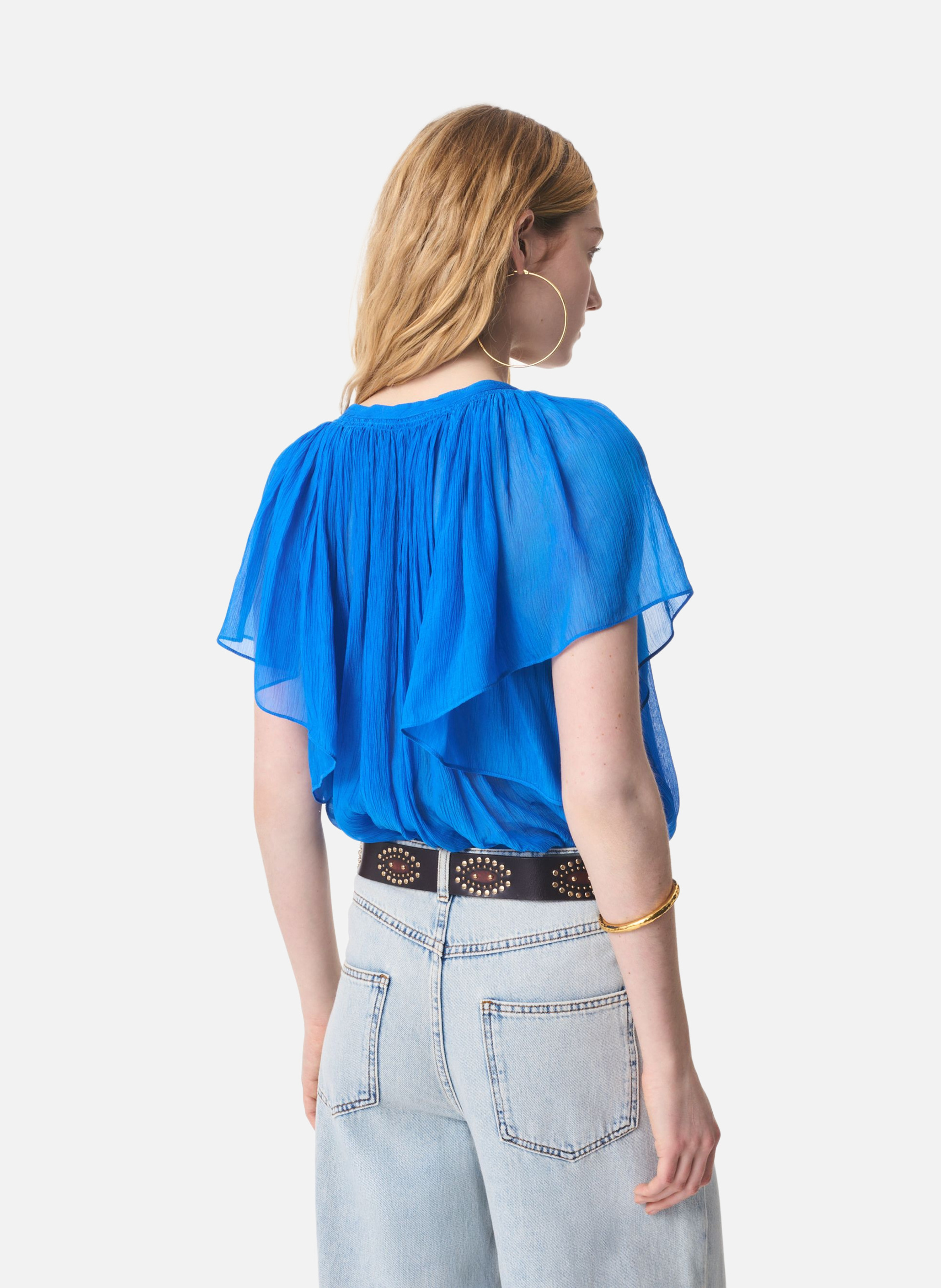 Blouse cantin VANESSA BRUNO Bleu