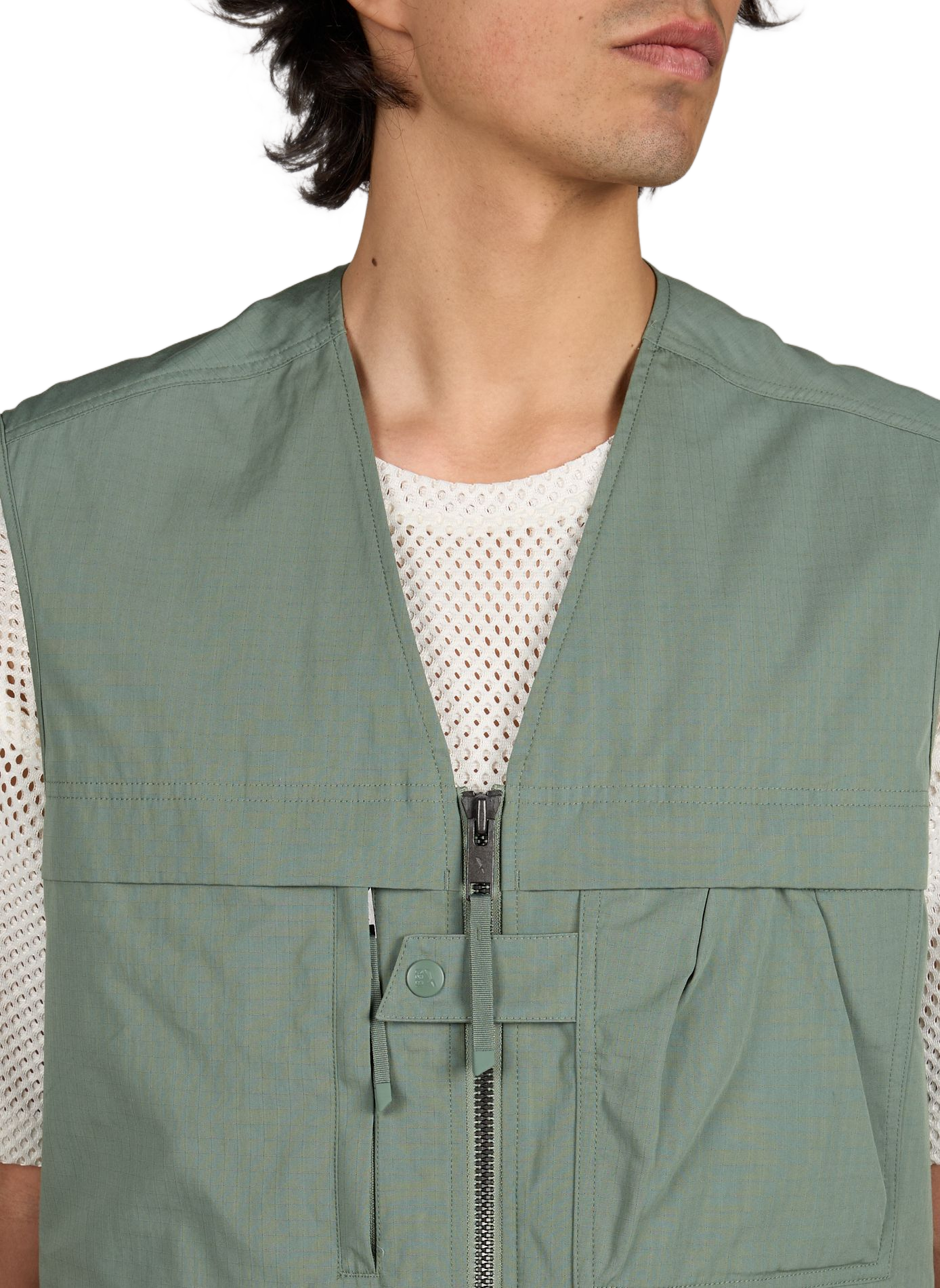 Gilet multi-poches déperlant anti-UV AIGLE Kaki