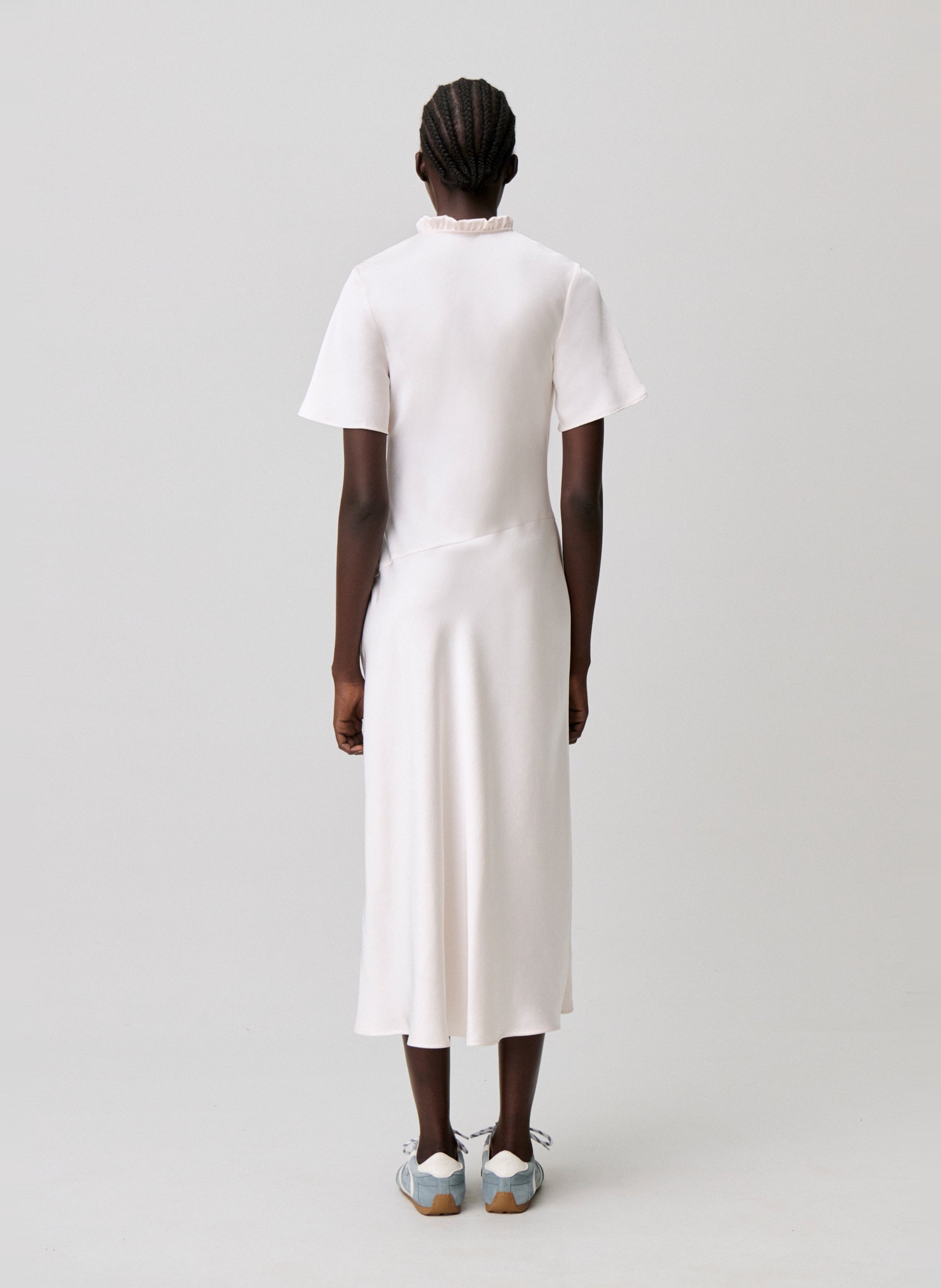 Robe longue fendue unie CLAUDIE PIERLOT Blanc