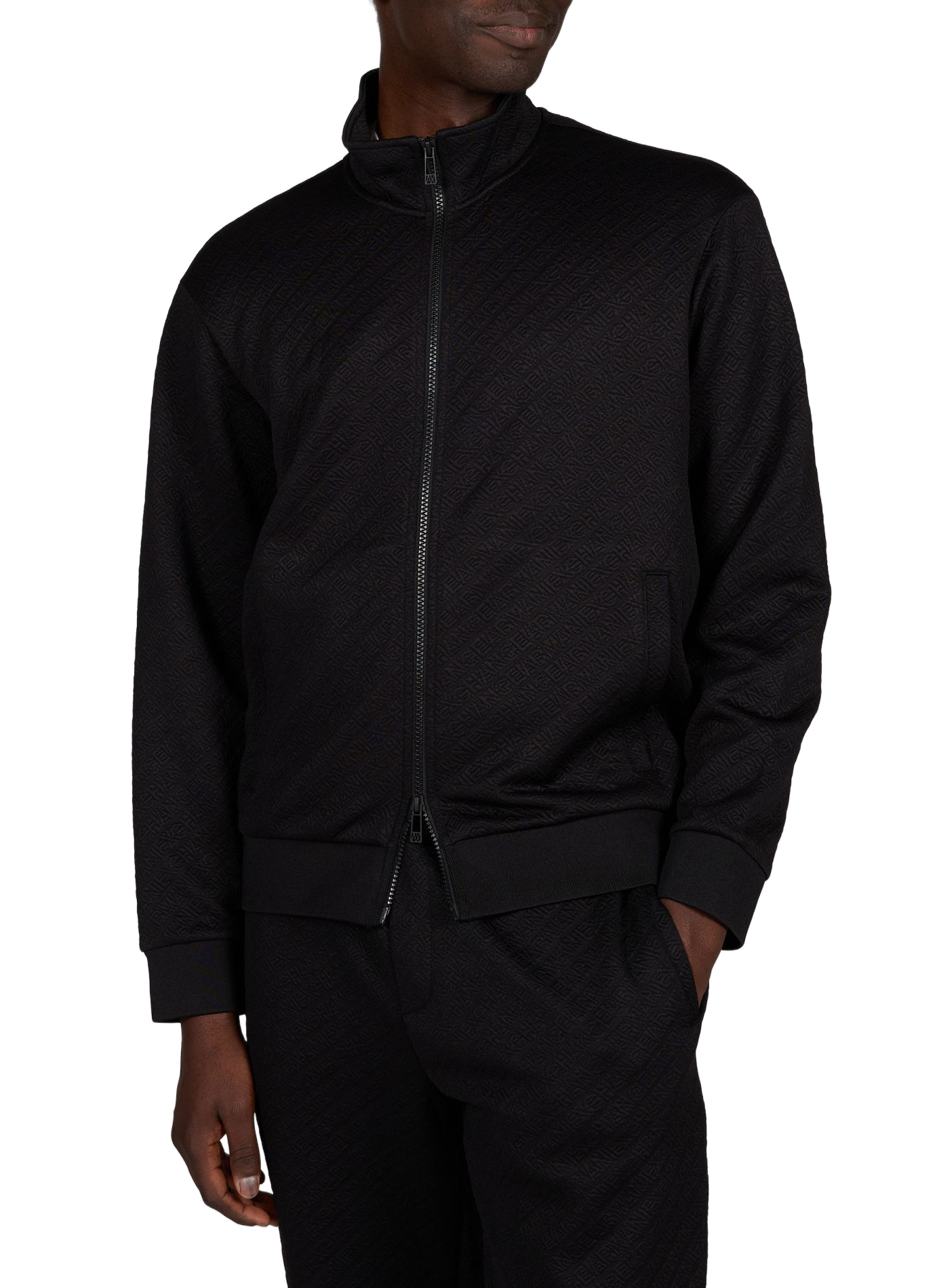 Light jacket with high collar ARMANI EXCHANGE Black