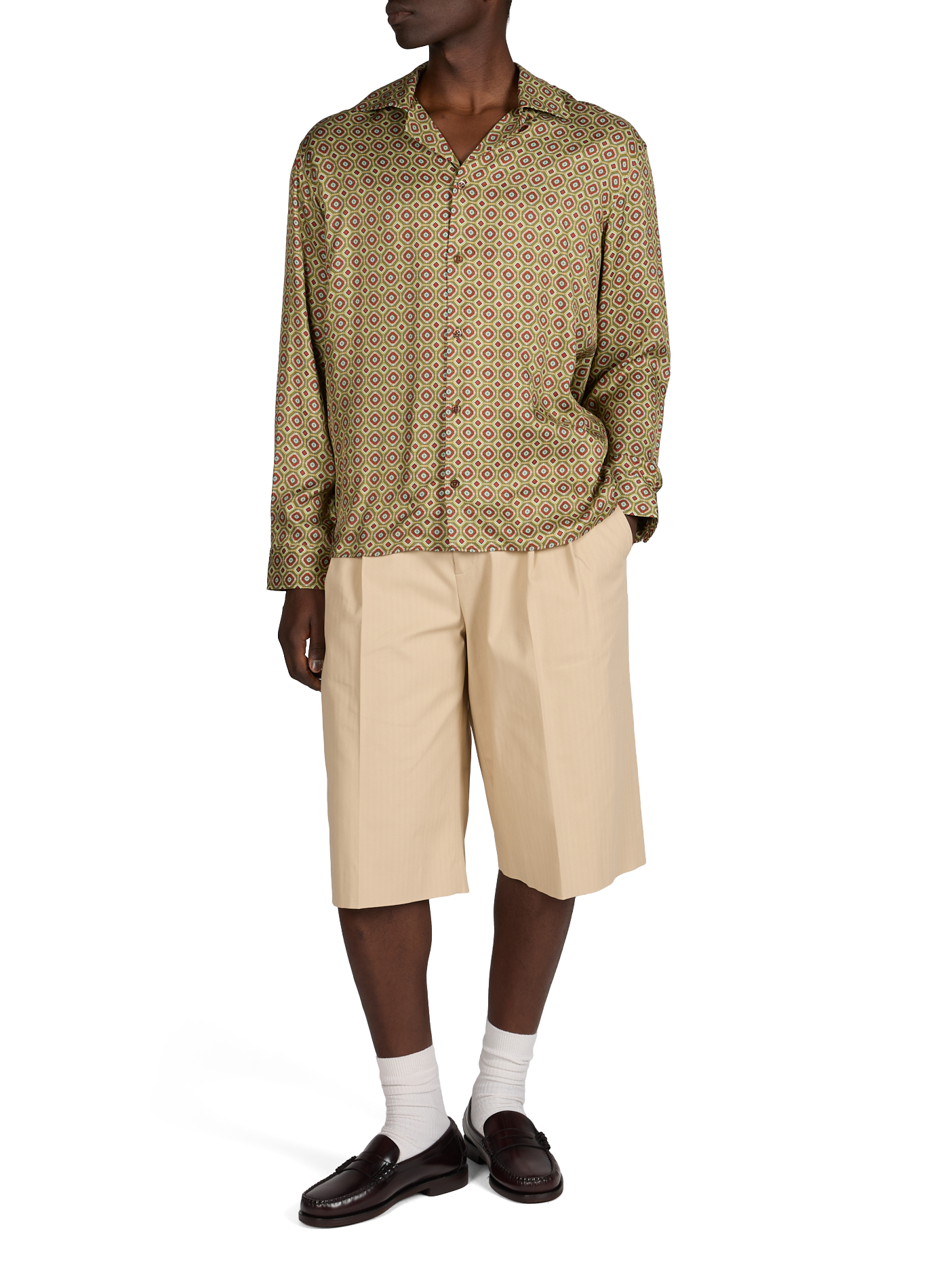 Corto lungo in misto cotone DROLE DE MONSIEUR Beige