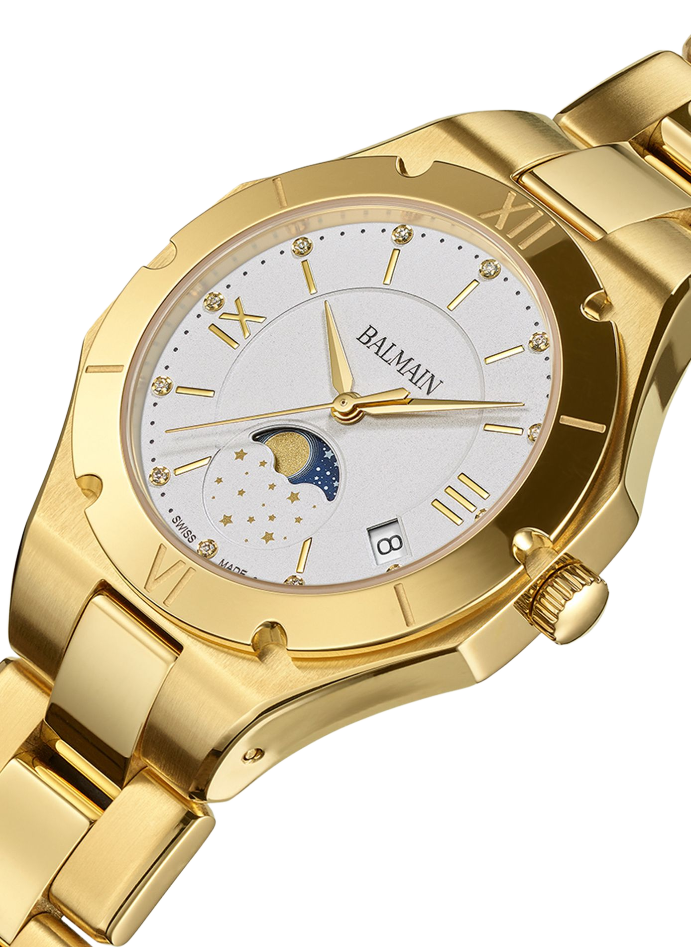 Montre quartz Be Balmain en acier inoxydable BALMAIN WATCHES Blanc