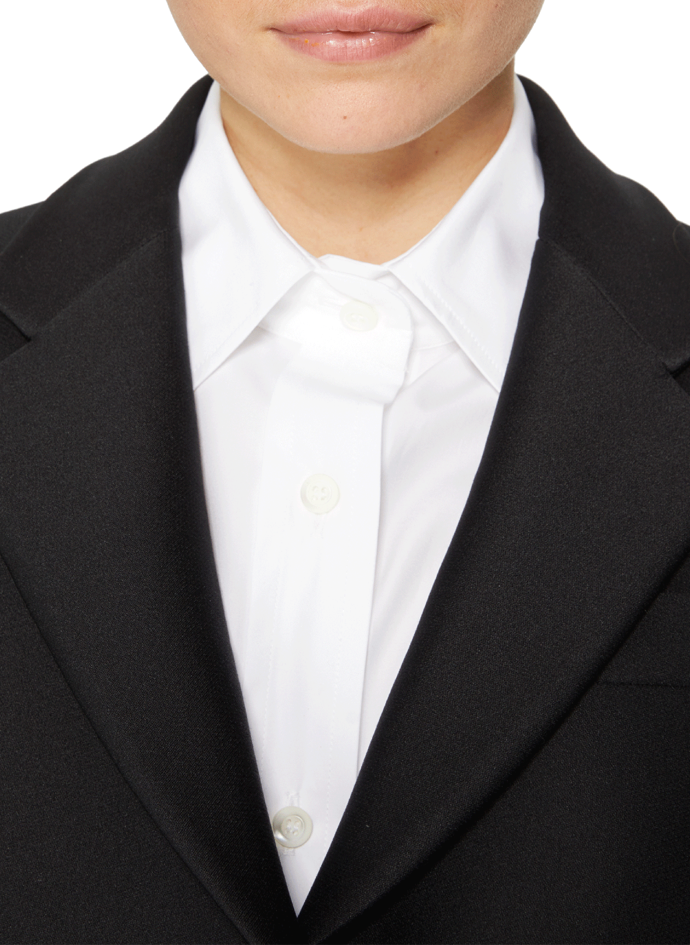 Black straight-fit jacket in woven fabric PRADA Black
