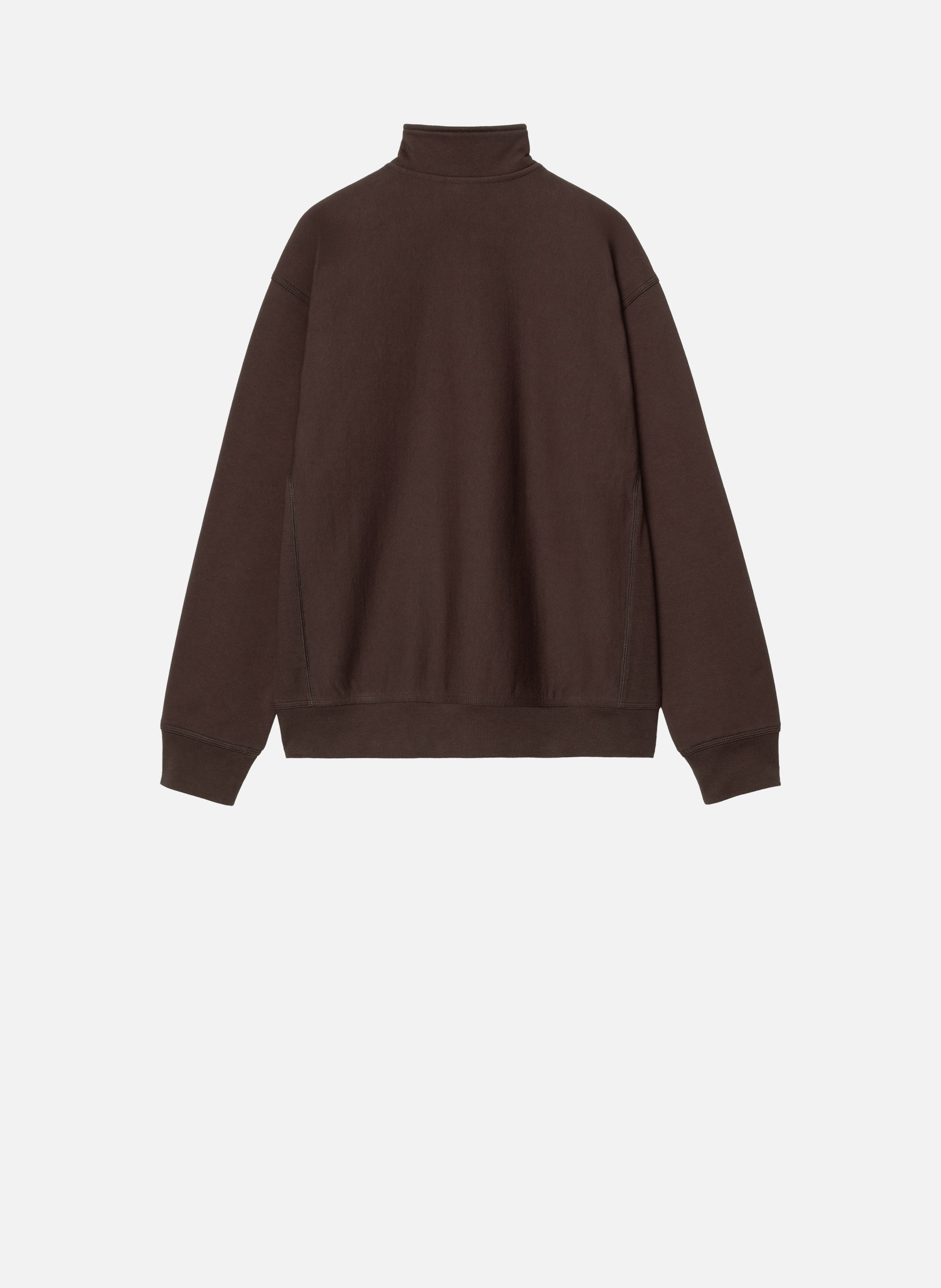 Sweat zippé half zip american script CARHARTT WIP Marron