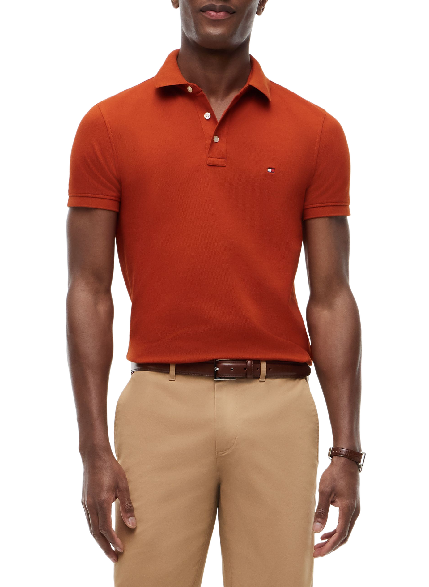 Iconic 1985 organic cotton polo shirt TOMMY HILFIGER Brown