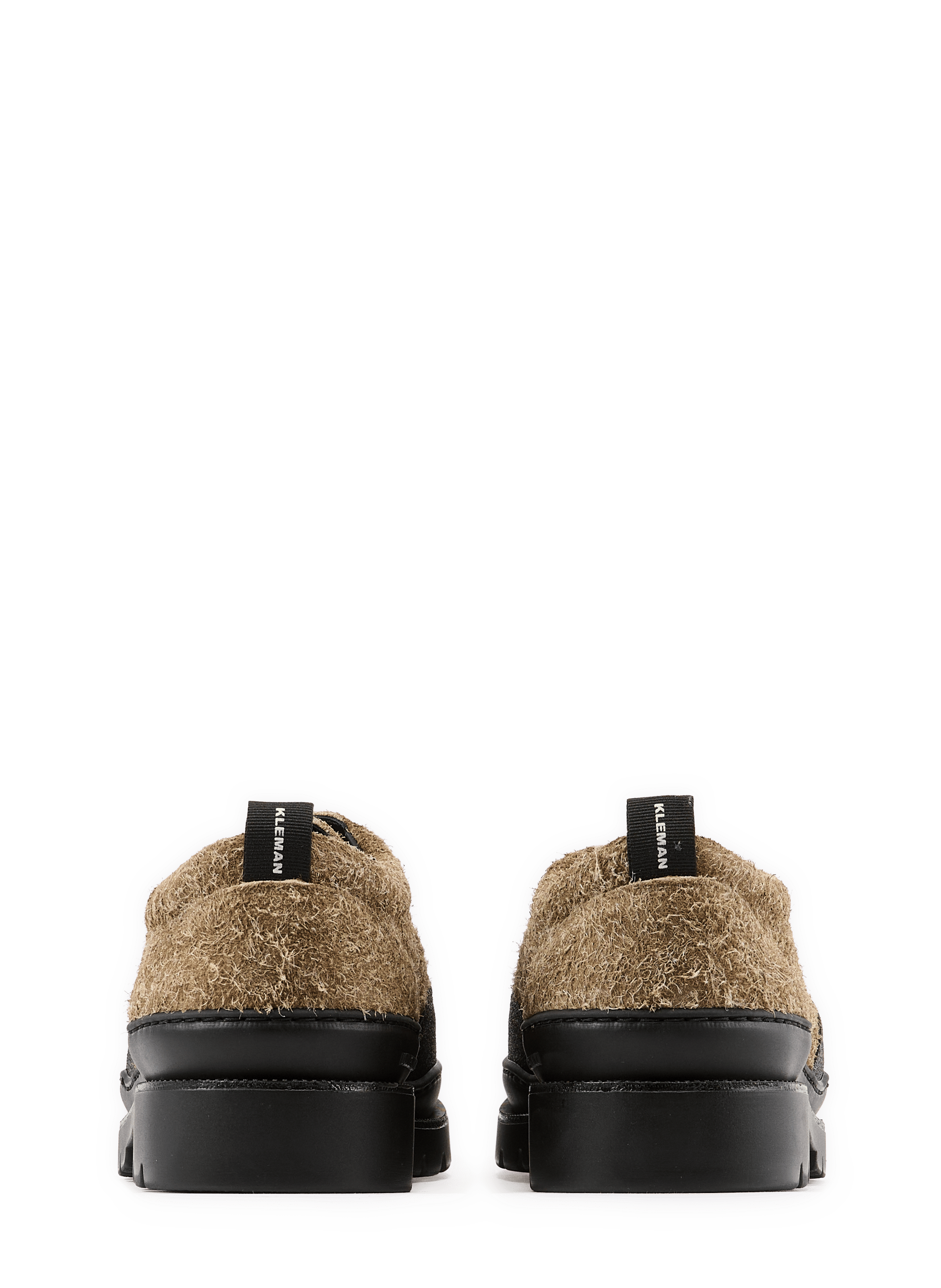 Derbies en cuir KLEMAN Kaki