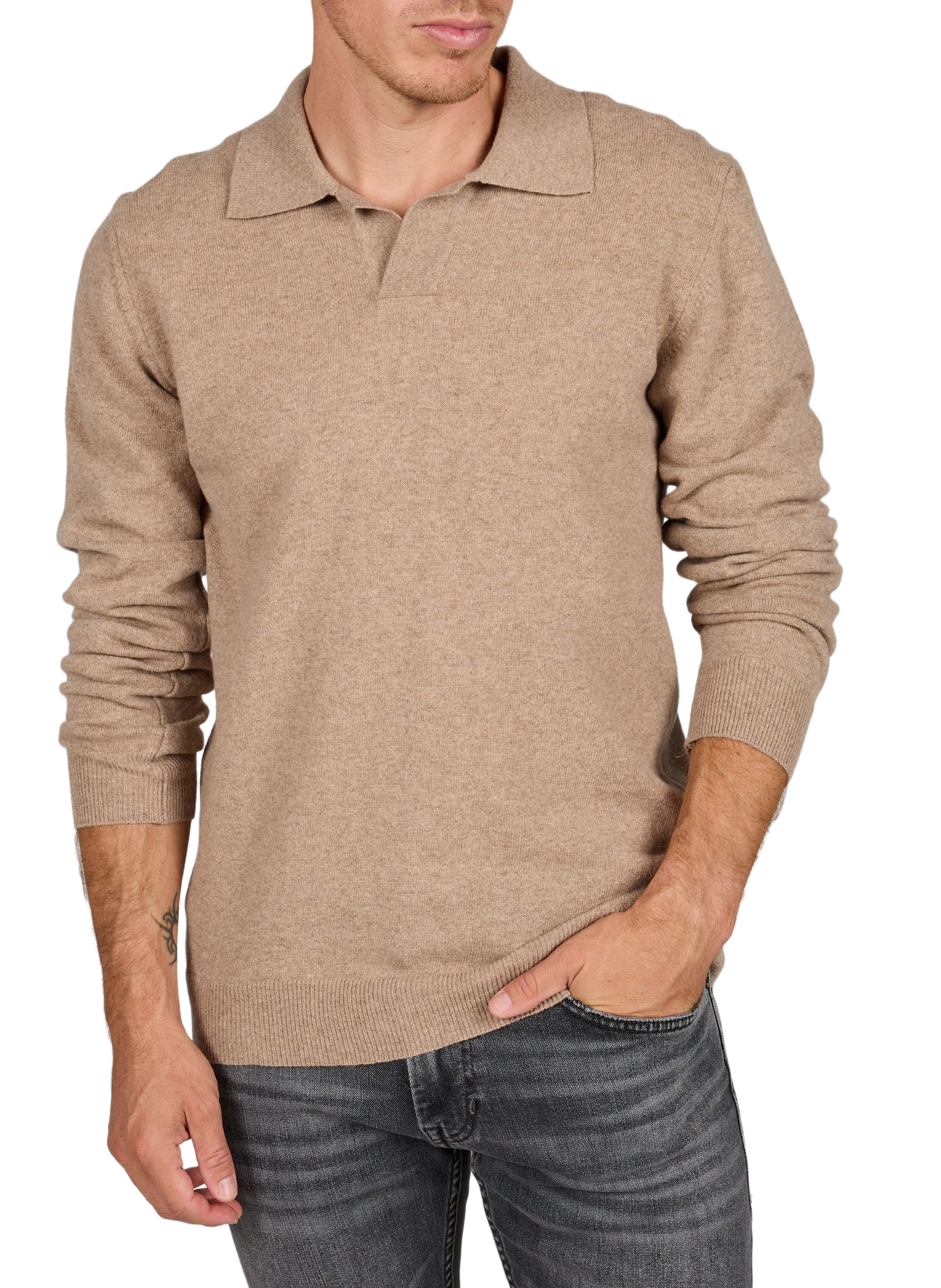 GABINO Polopullover aus Wolle LAFAURIE Braun