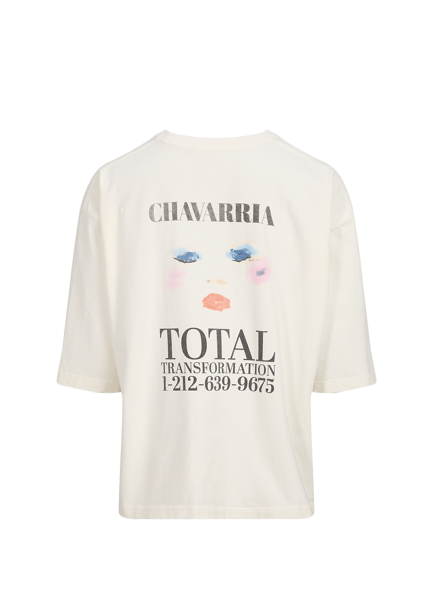 Gerader Baumwoll-T-Shirt WILLY CHAVARRIA Beige