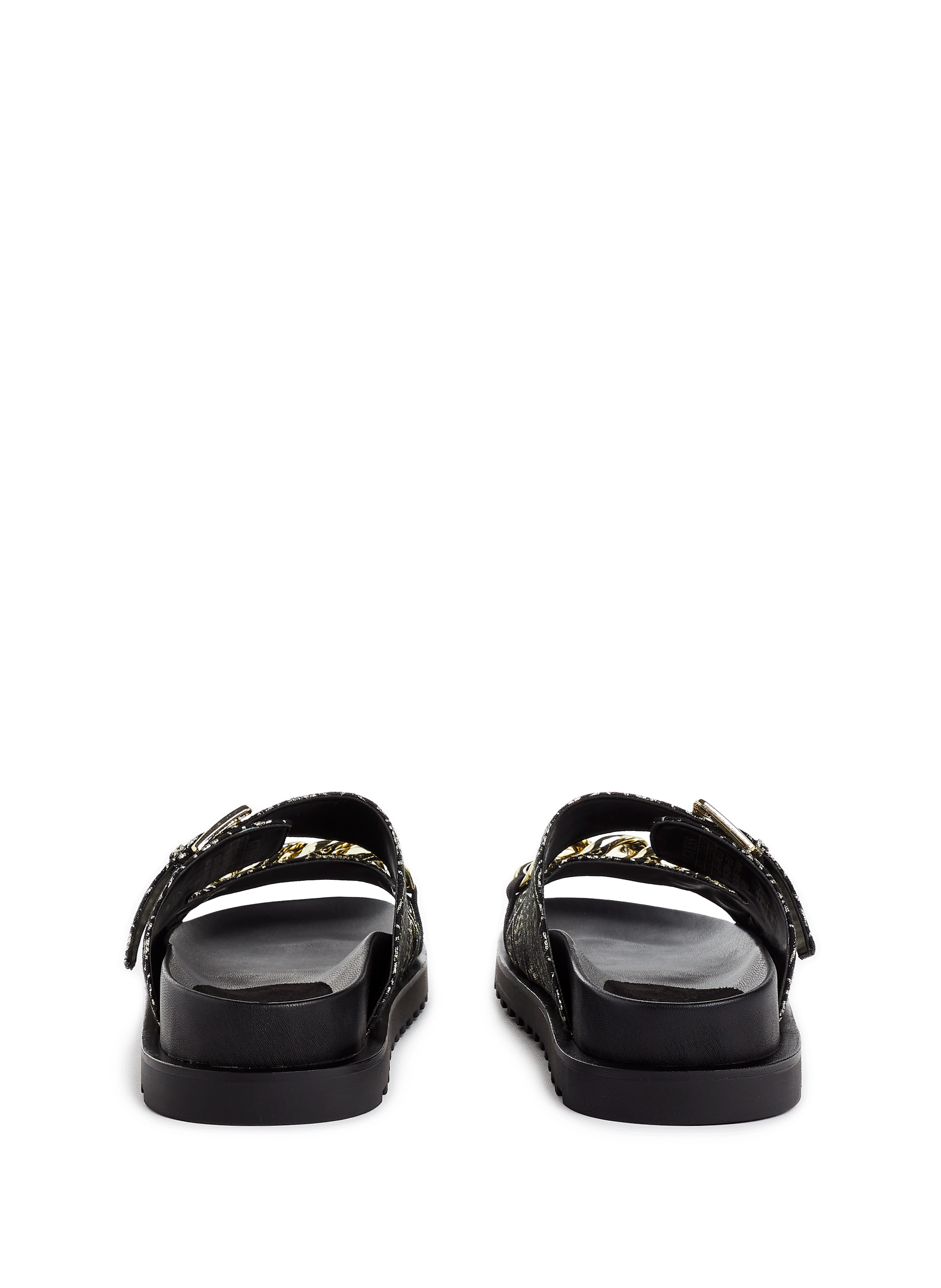 guess rose gold flip flops