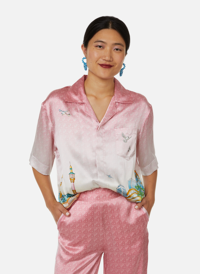 قميص CASABLANCA PARIS من الحرير