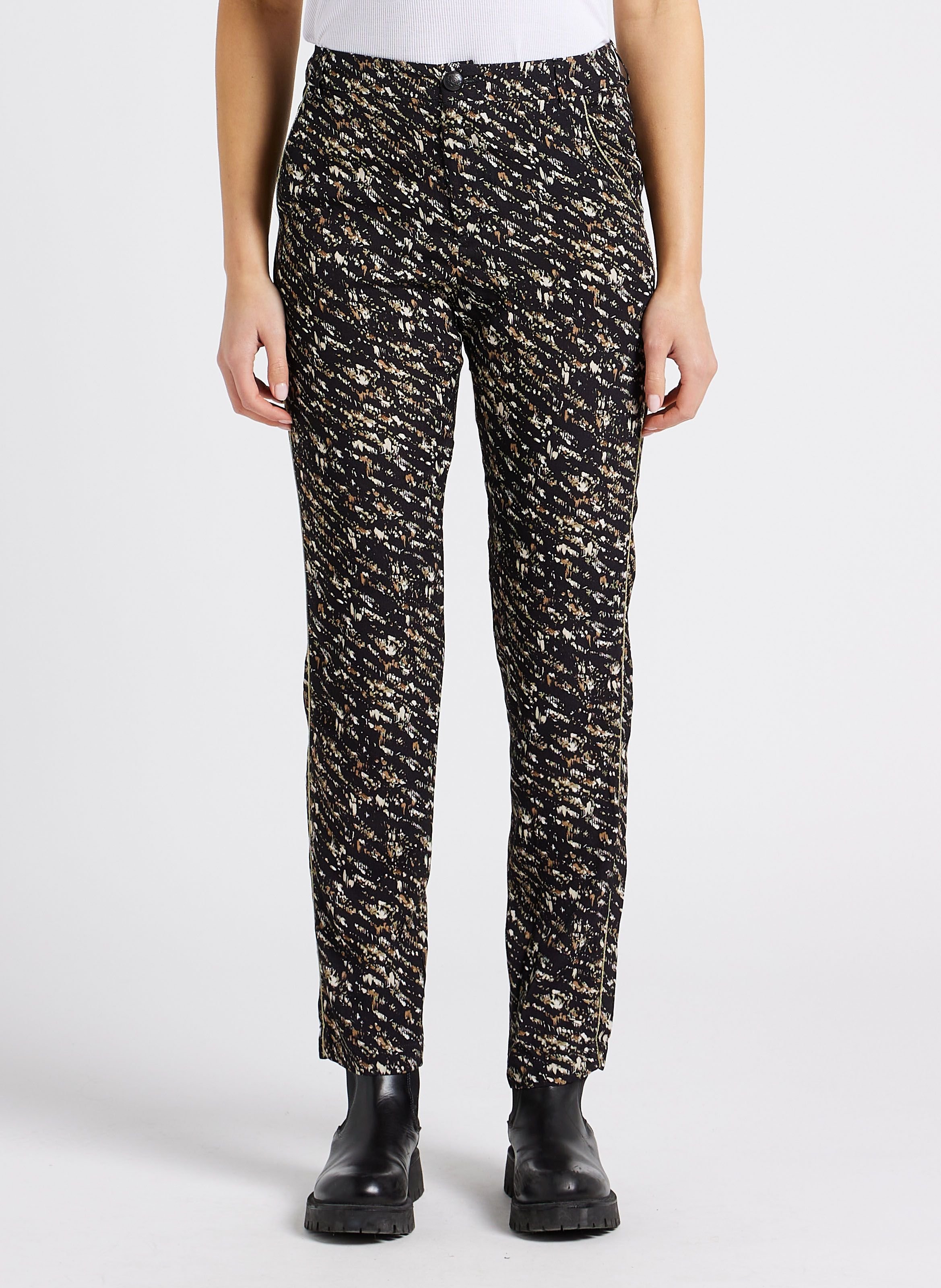 Pantalon droit imprimé