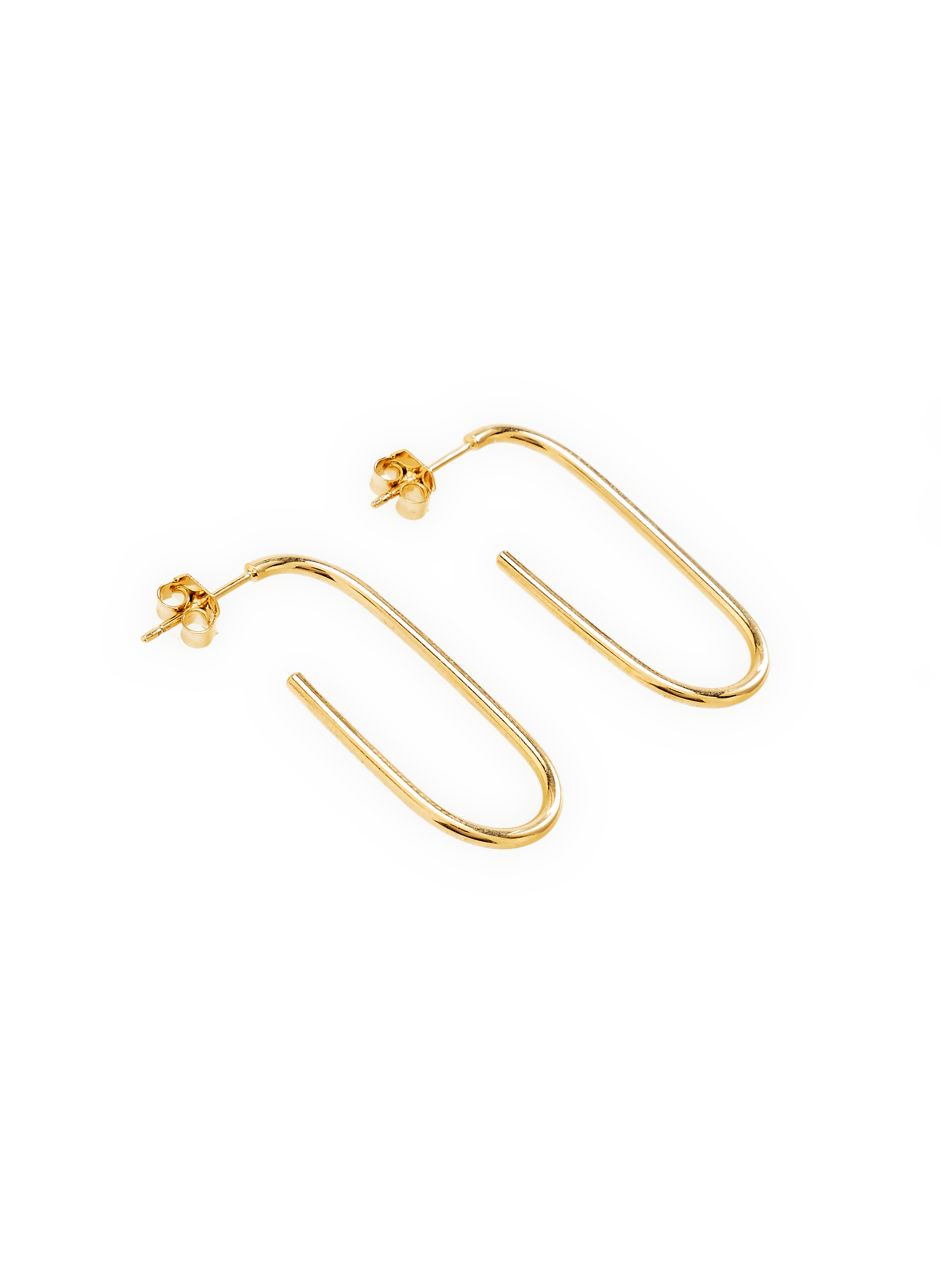 Brass earrings AU PRINTEMPS PARIS Golden